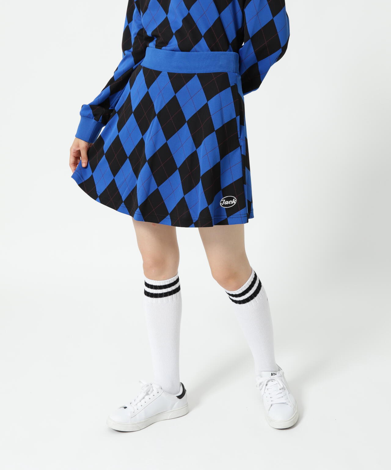 アーガイルジャガードスカート