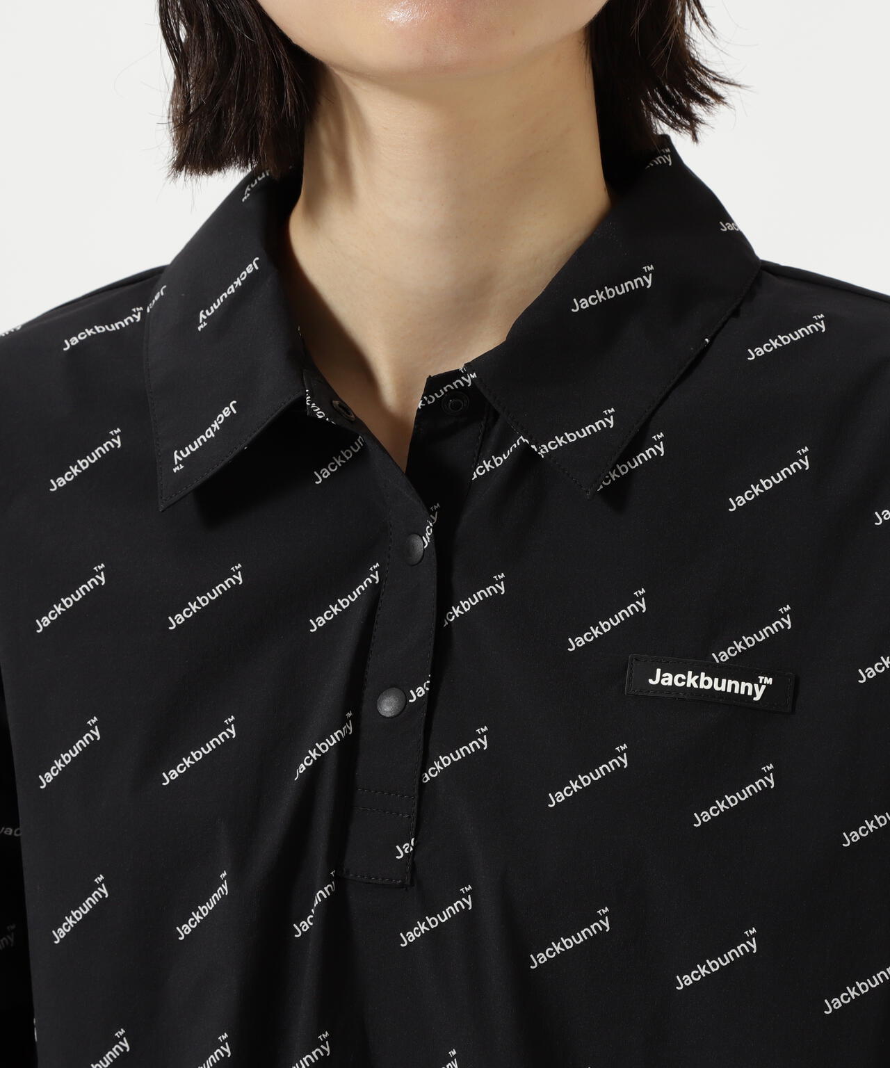 ナイロンタフタ半袖ポロシャツ