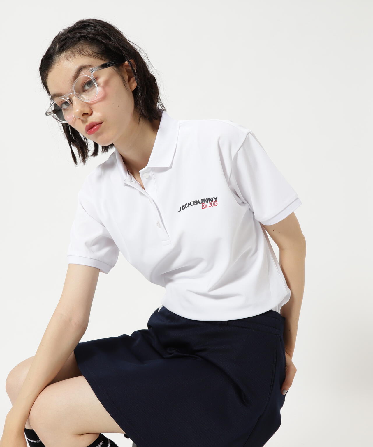 ハイゲージカノコ半袖ポロシャツ