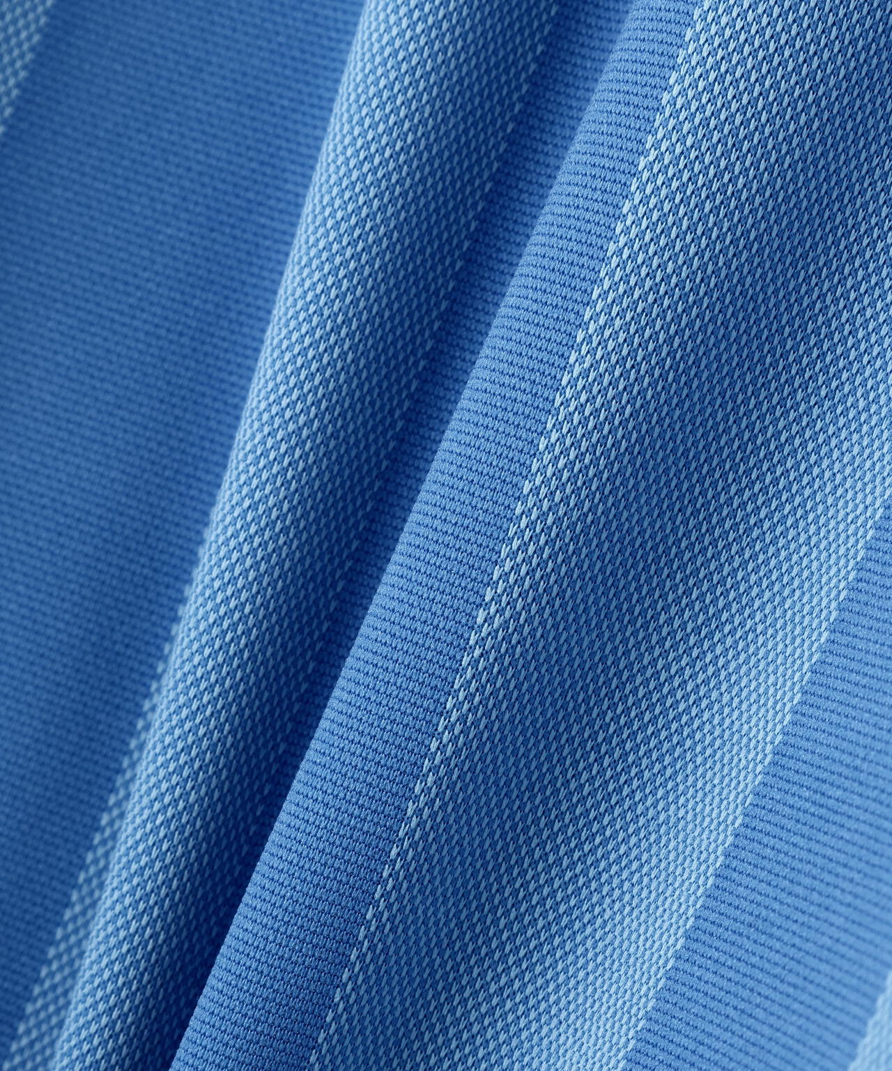 ストライプジャガード半袖ポロシャツ