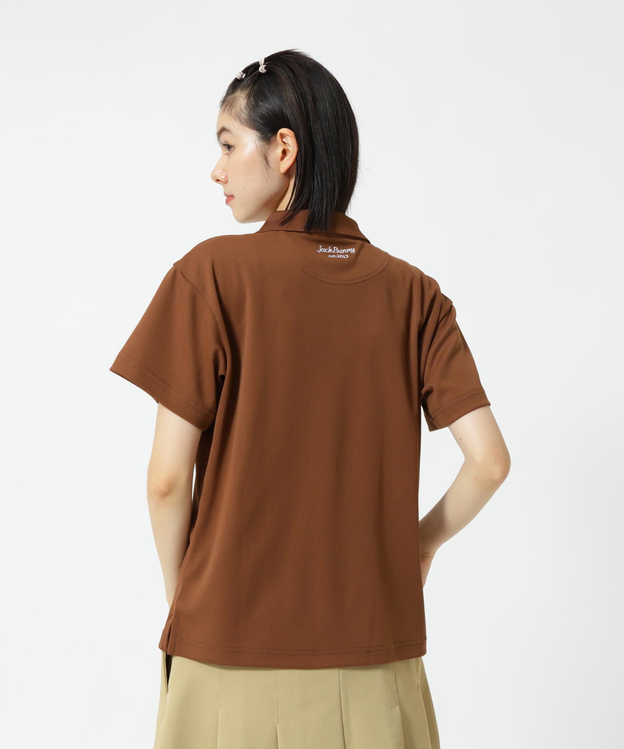 【直営店舗&公式オンライン限定】うさぎ刺繍PEポロシャツ