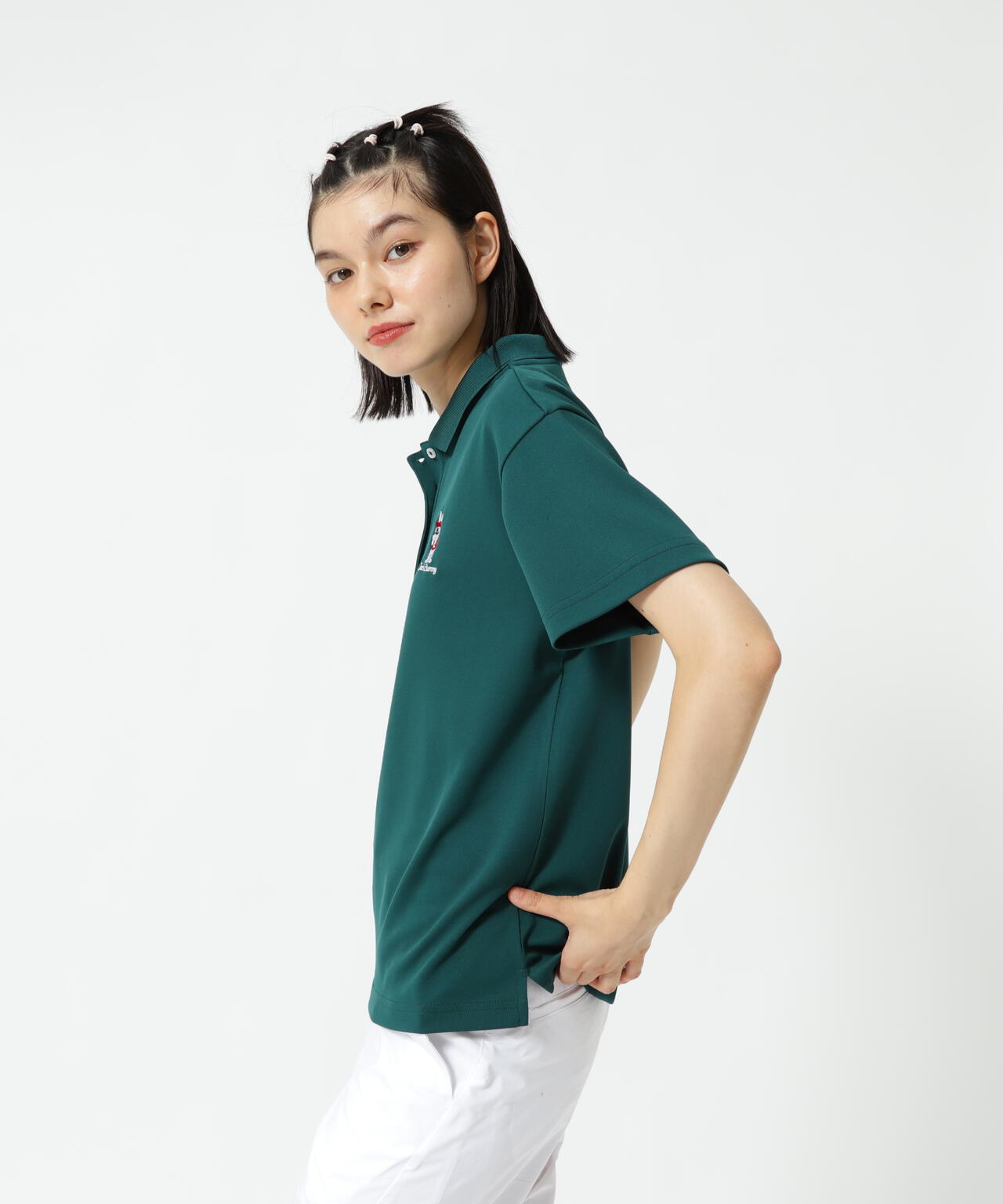 【直営店舗&公式オンライン限定】うさぎ刺繍PEポロシャツ