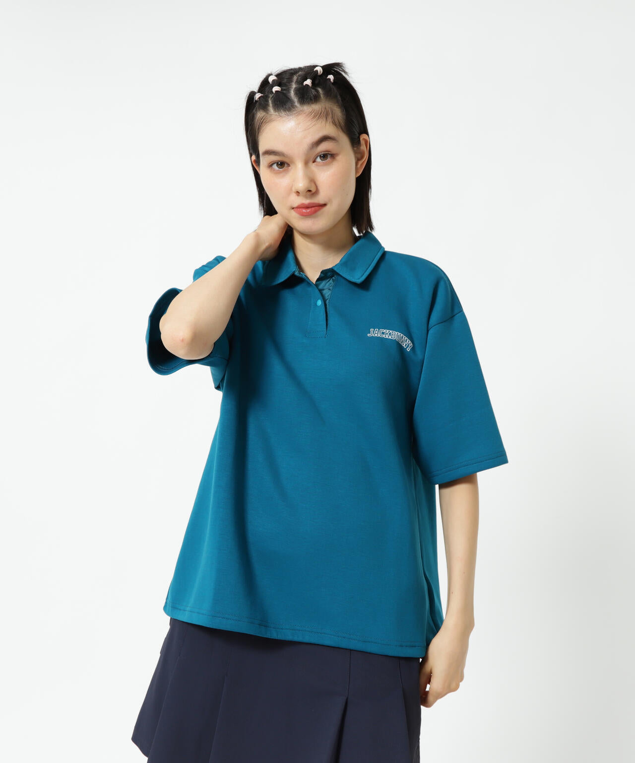 T/Rダンボール五分袖ポロシャツ