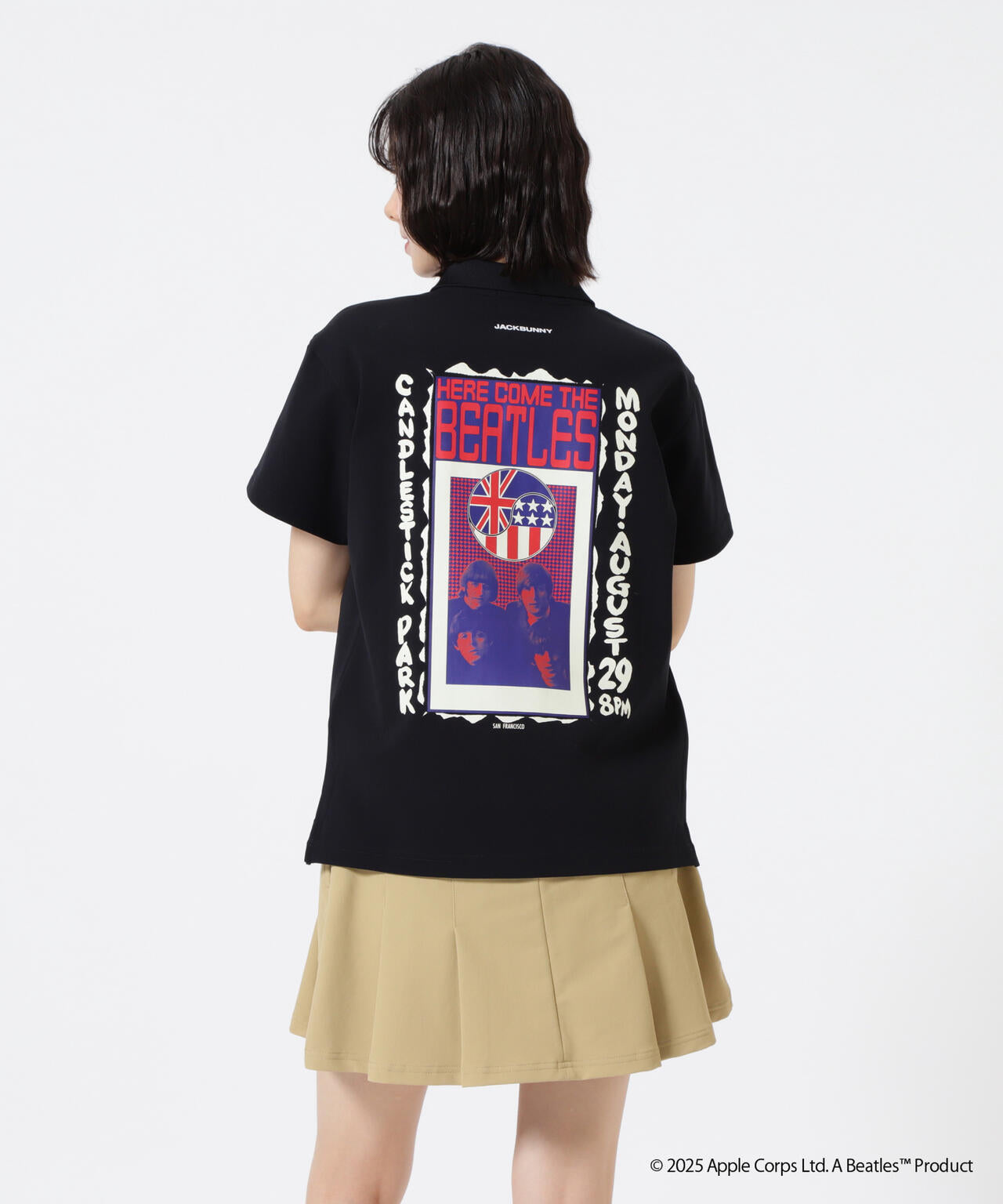 【The BEATLES ×Jack Bunny!!】メッシュ天竺 半袖ポロシャツ