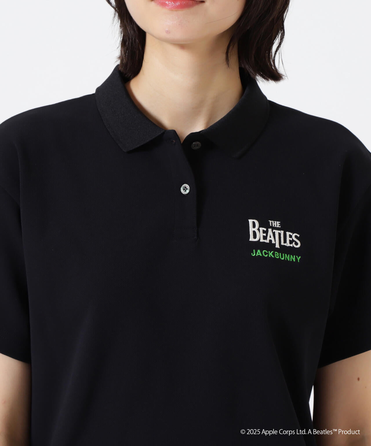 【The BEATLES ×Jack Bunny!!】メッシュ天竺 半袖ポロシャツ
