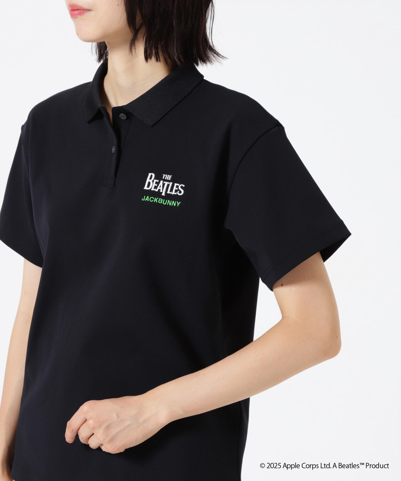 【The BEATLES ×Jack Bunny!!】メッシュ天竺 半袖ポロシャツ