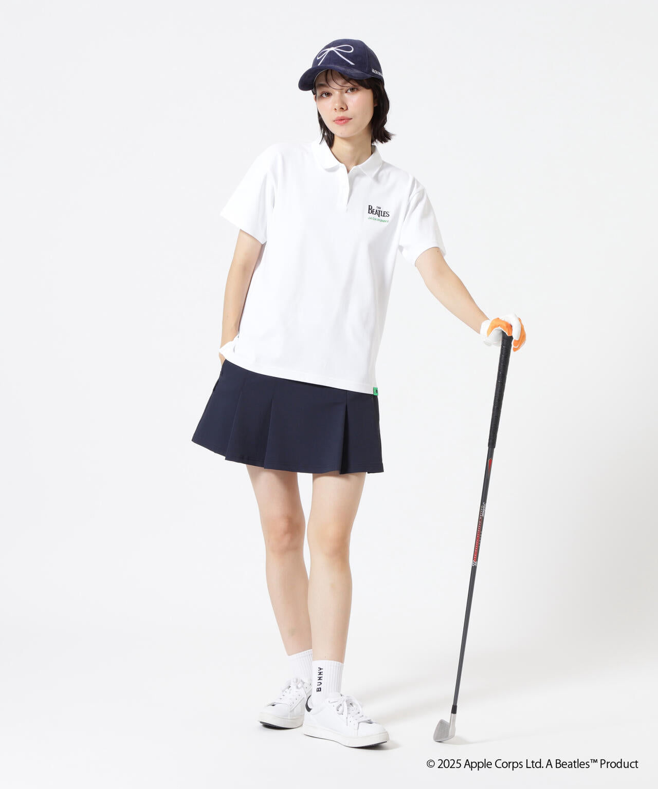 【The BEATLES ×Jack Bunny!!】メッシュ天竺 半袖ポロシャツ