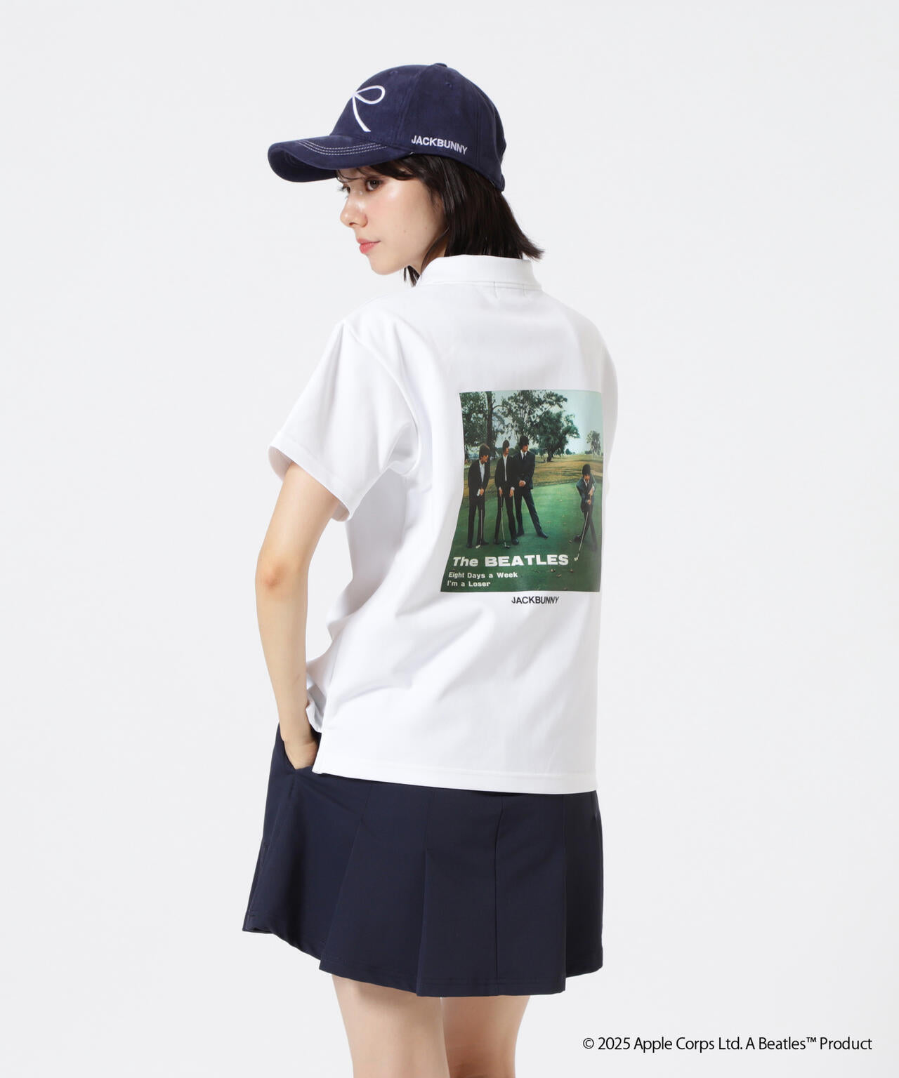 【The BEATLES ×Jack Bunny!!】メッシュ天竺 半袖ポロシャツ