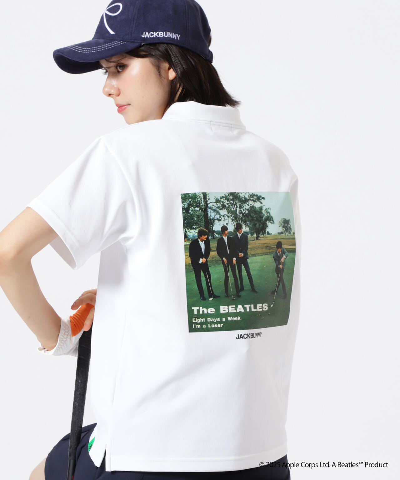 【The BEATLES ×Jack Bunny!!】メッシュ天竺 半袖ポロシャツ