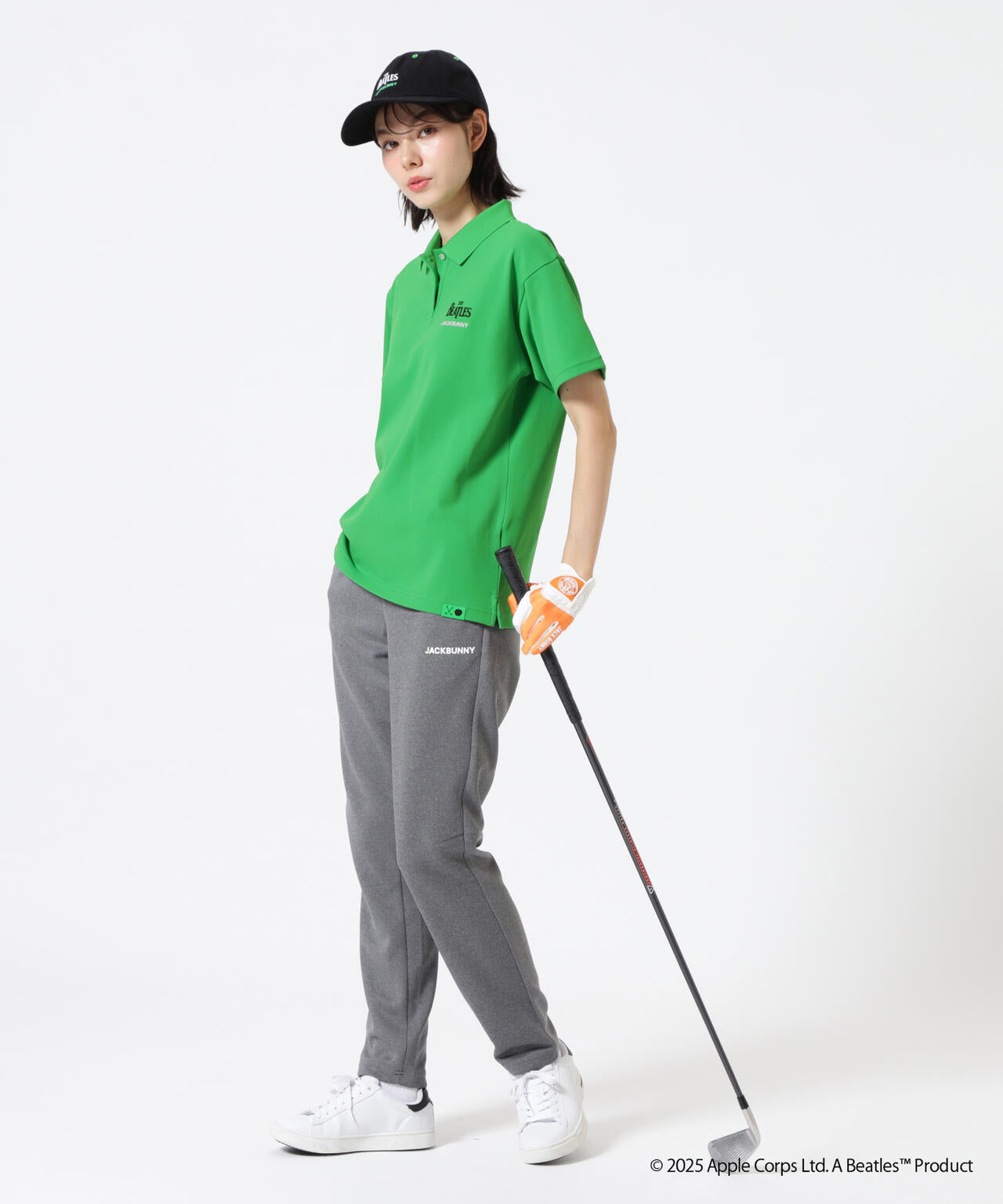 【The BEATLES ×Jack Bunny!!】メッシュ天竺 半袖ポロシャツ