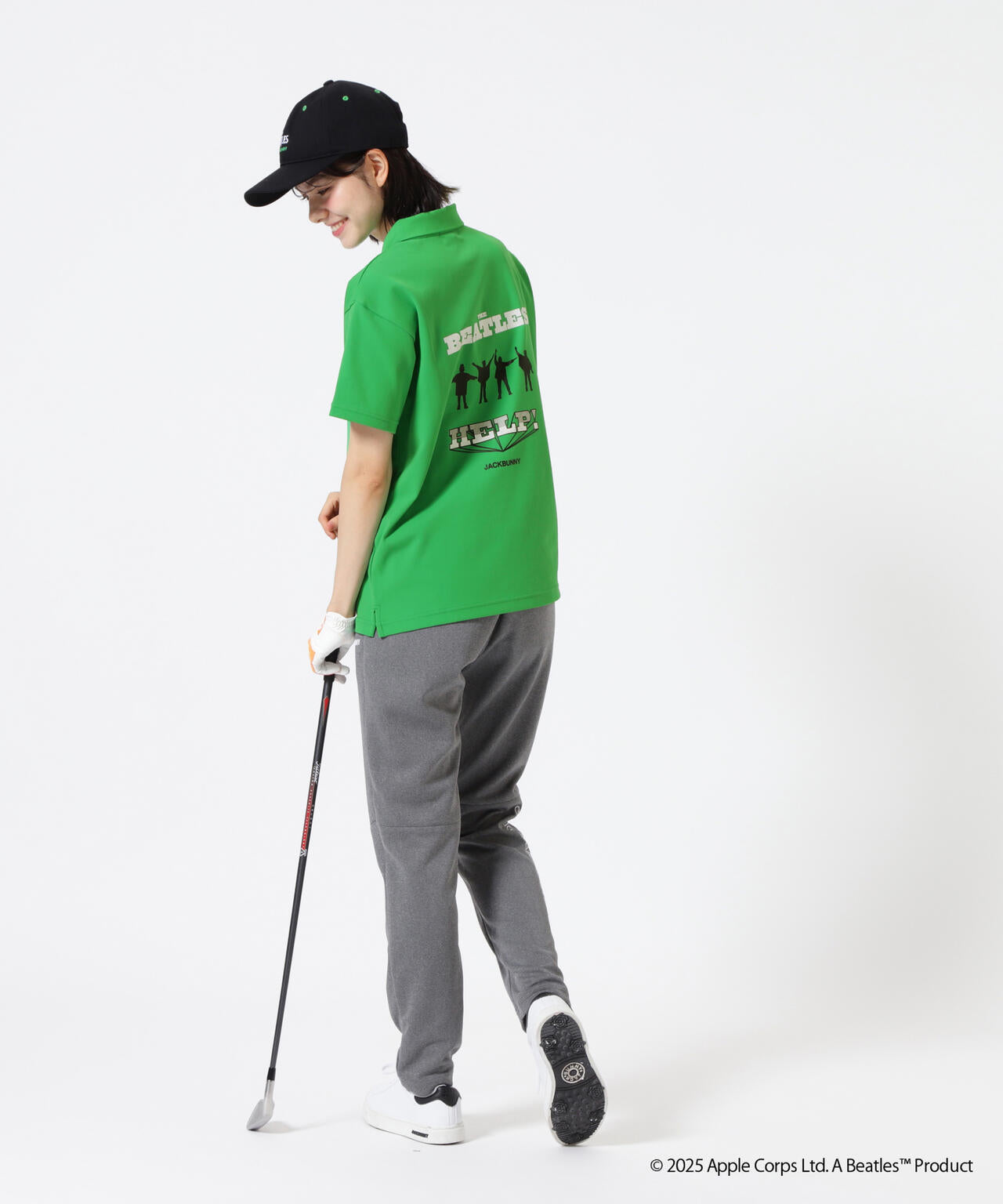 【The BEATLES ×Jack Bunny!!】メッシュ天竺 半袖ポロシャツ