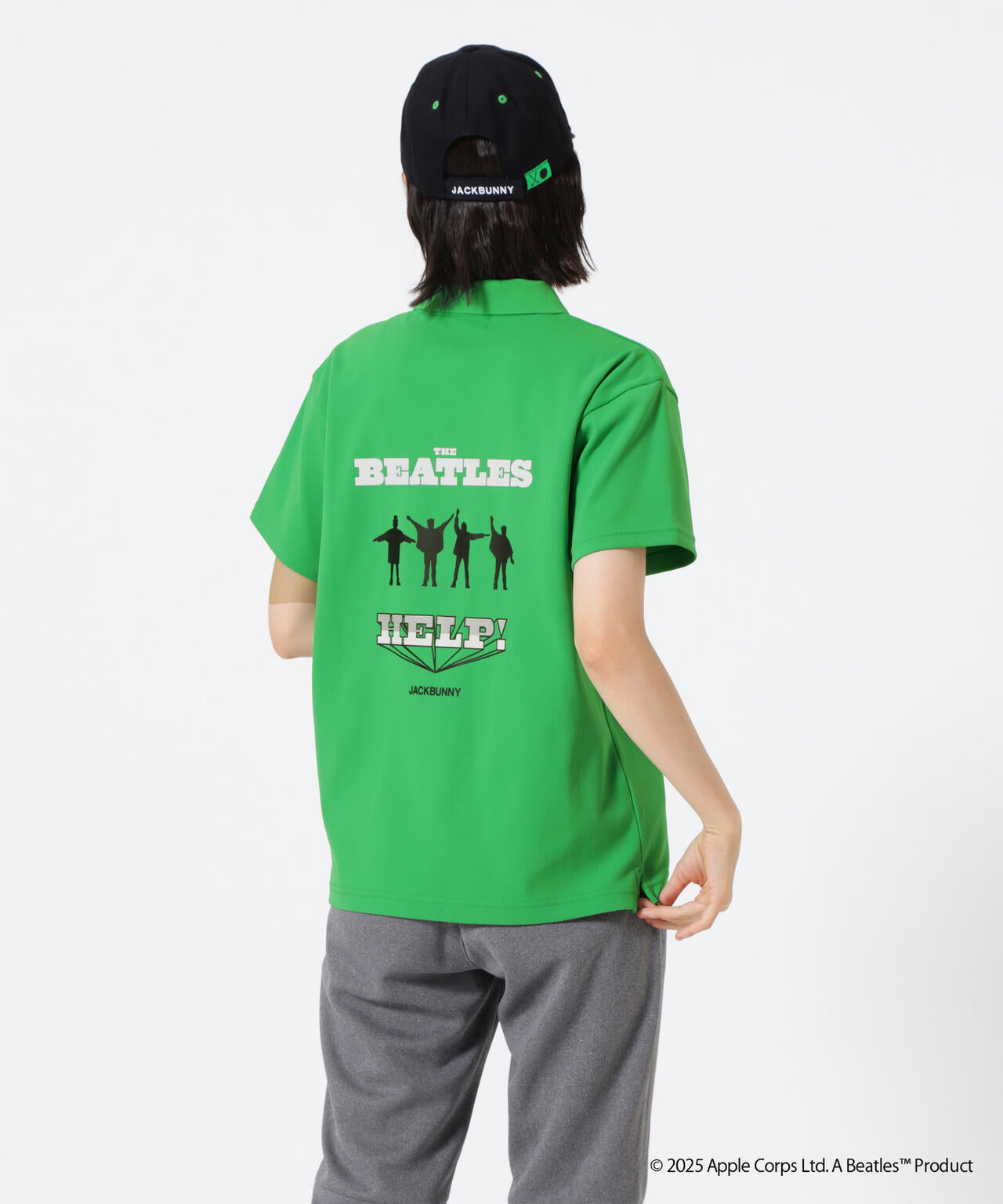 【The BEATLES ×Jack Bunny!!】メッシュ天竺 半袖ポロシャツ