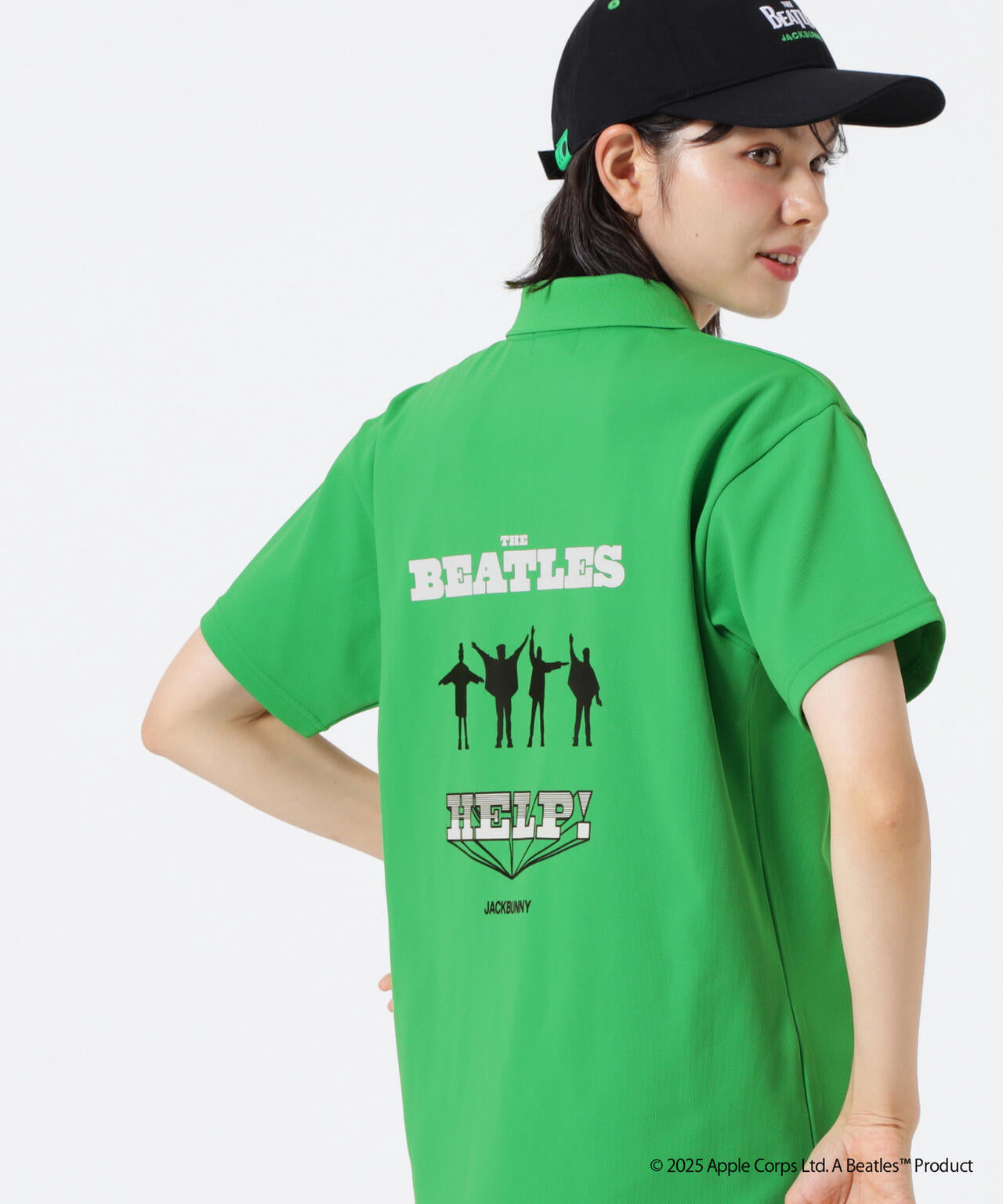 【The BEATLES ×Jack Bunny!!】メッシュ天竺 半袖ポロシャツ