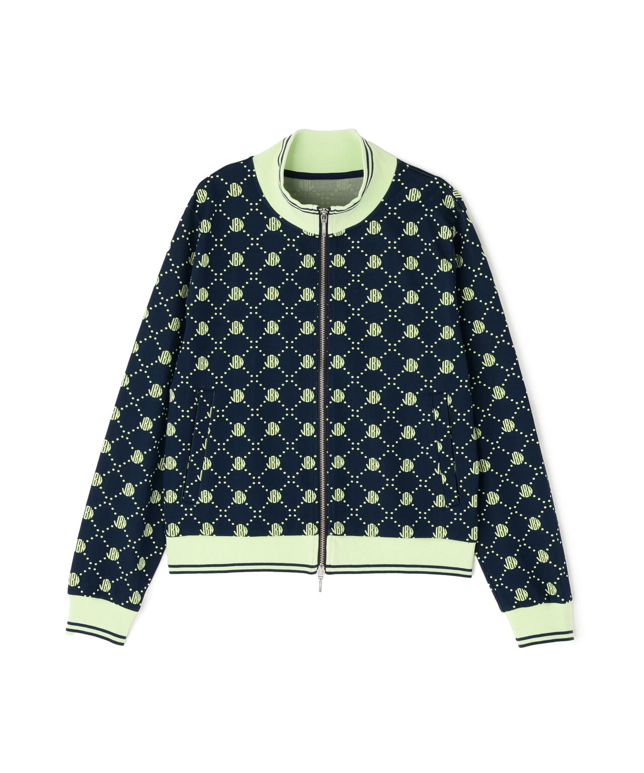 ロゴ モノグラムジャガードブルゾン