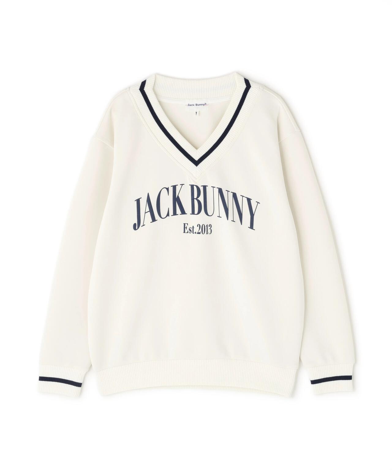 PEダンボール天竺 長袖Vネックスウェット