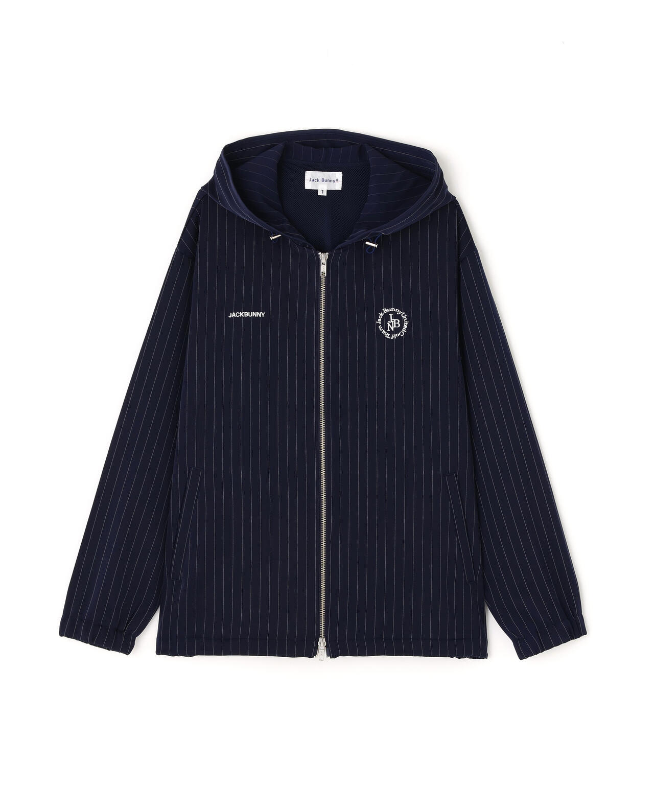 先染めストライプパーカー