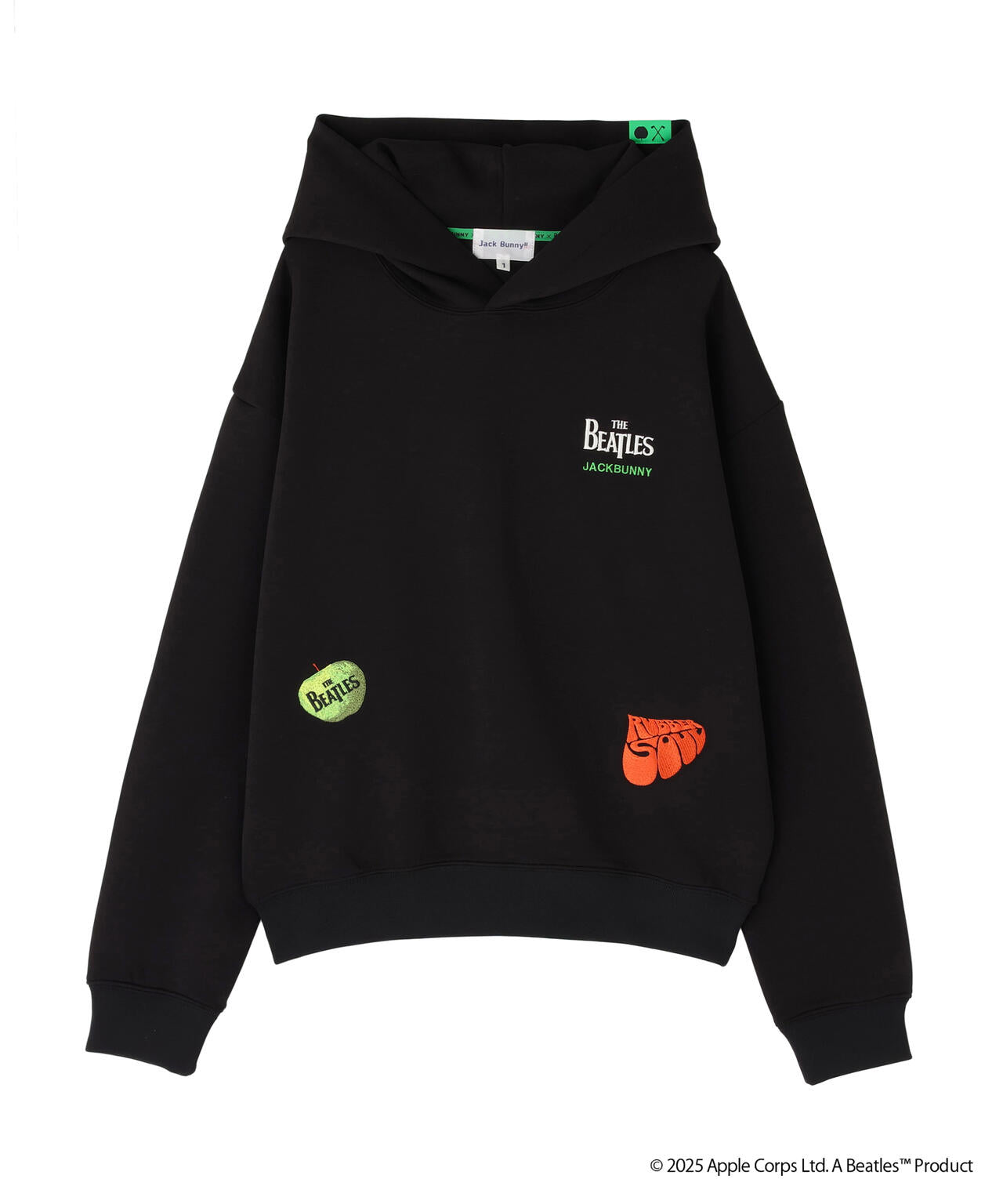 【The BEATLES ×Jack Bunny!!】T/Cダンボール長袖プルオーバーフーディ