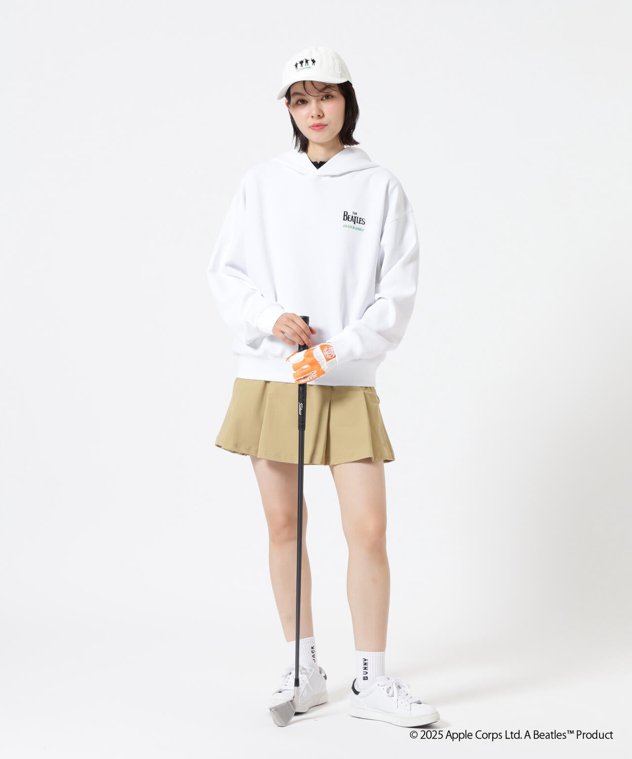 【The BEATLES ×Jack Bunny!!】T/Cダンボール長袖プルオーバーフーディ