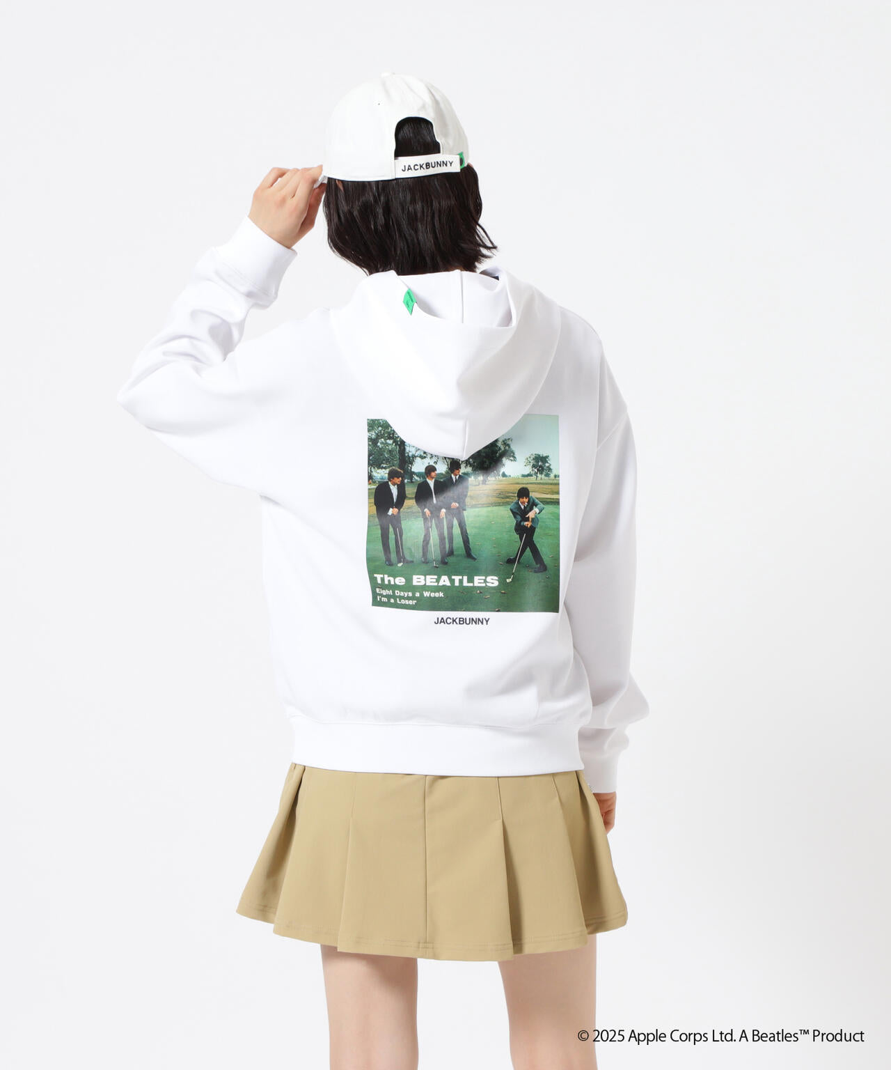 【The BEATLES ×Jack Bunny!!】T/Cダンボール長袖プルオーバーフーディ