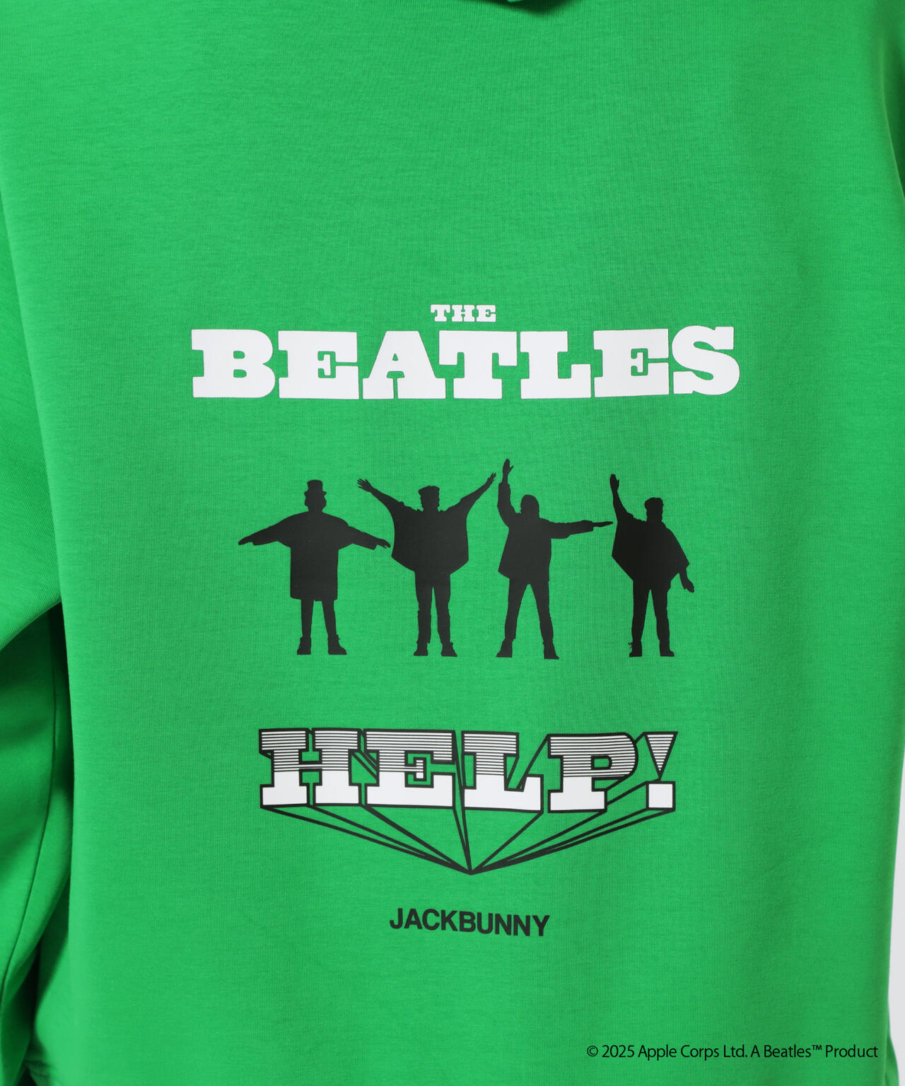 【The BEATLES ×Jack Bunny!!】T/Cダンボール長袖プルオーバーフーディ