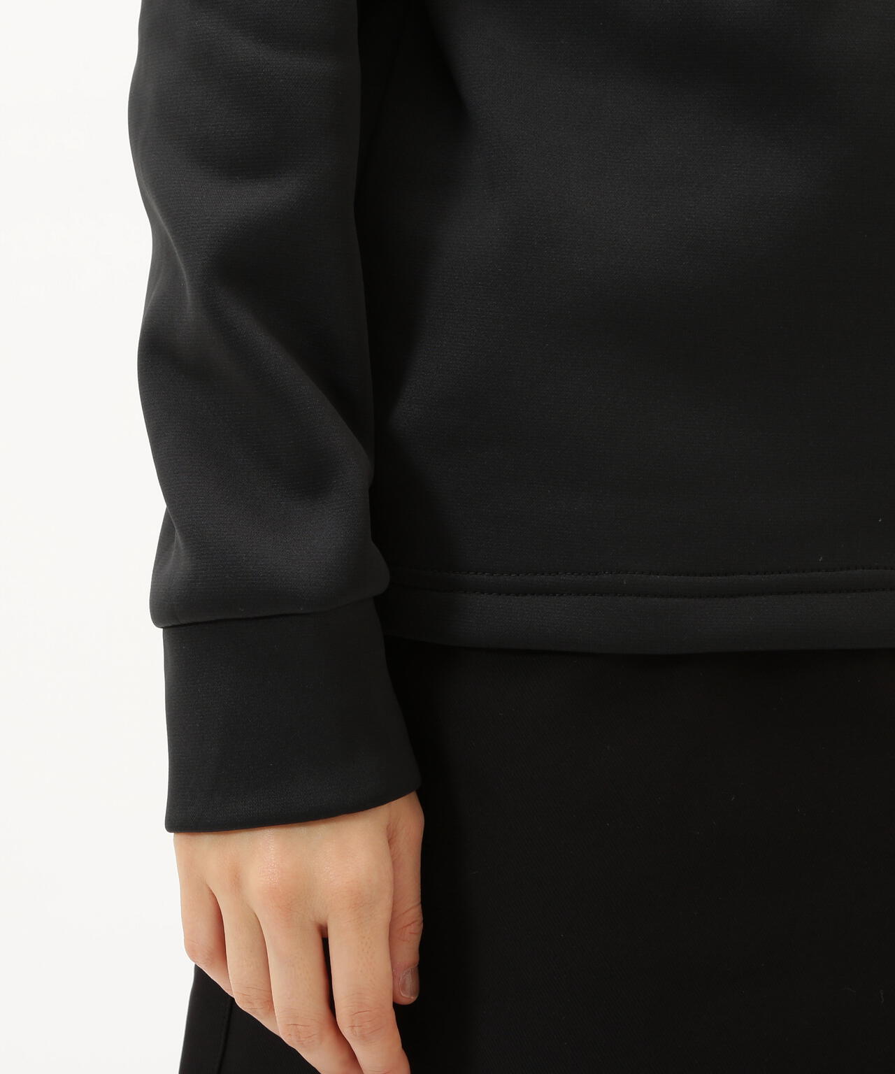 KARUISHI 長袖モックネックカットソー