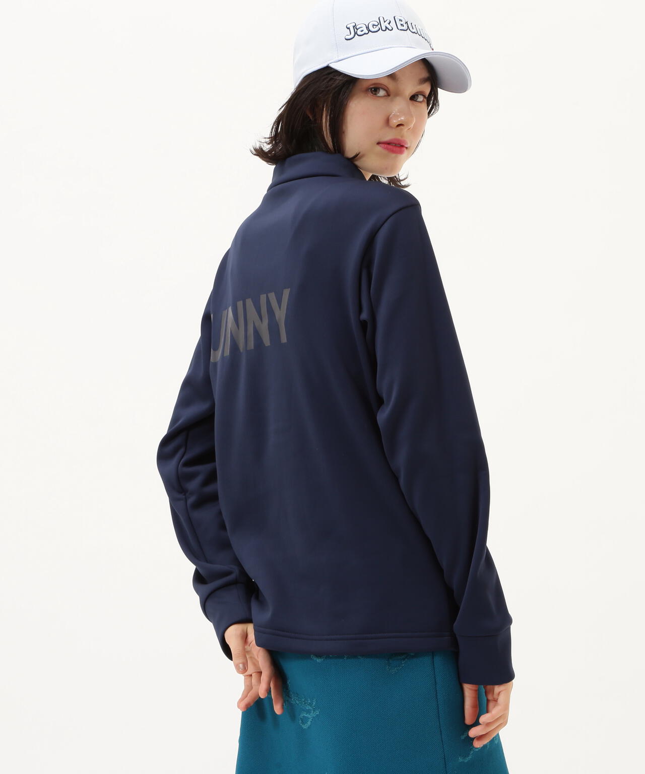 KARUISHI 長袖モックネックカットソー