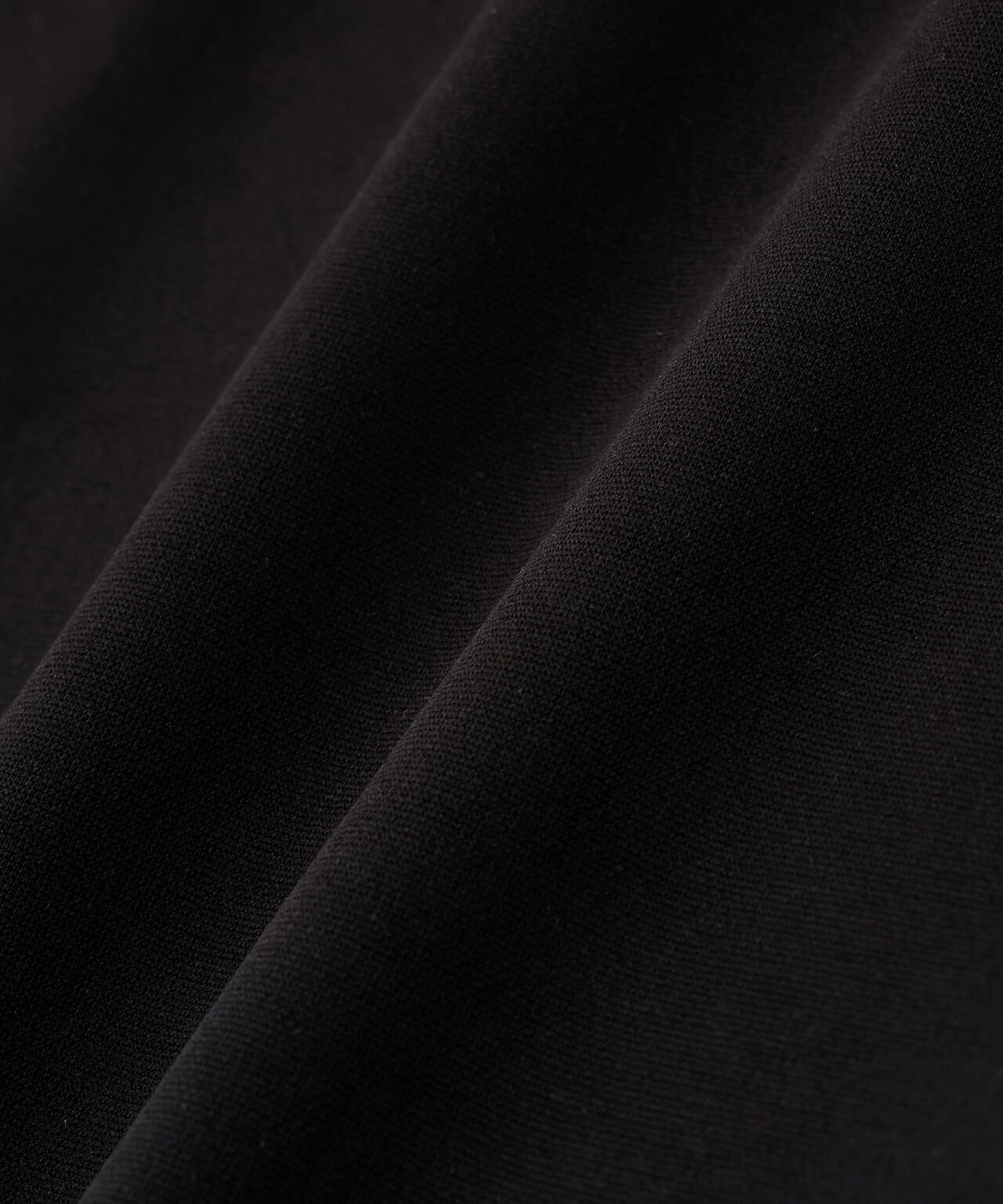 天竺ポンチ五分袖モックネック