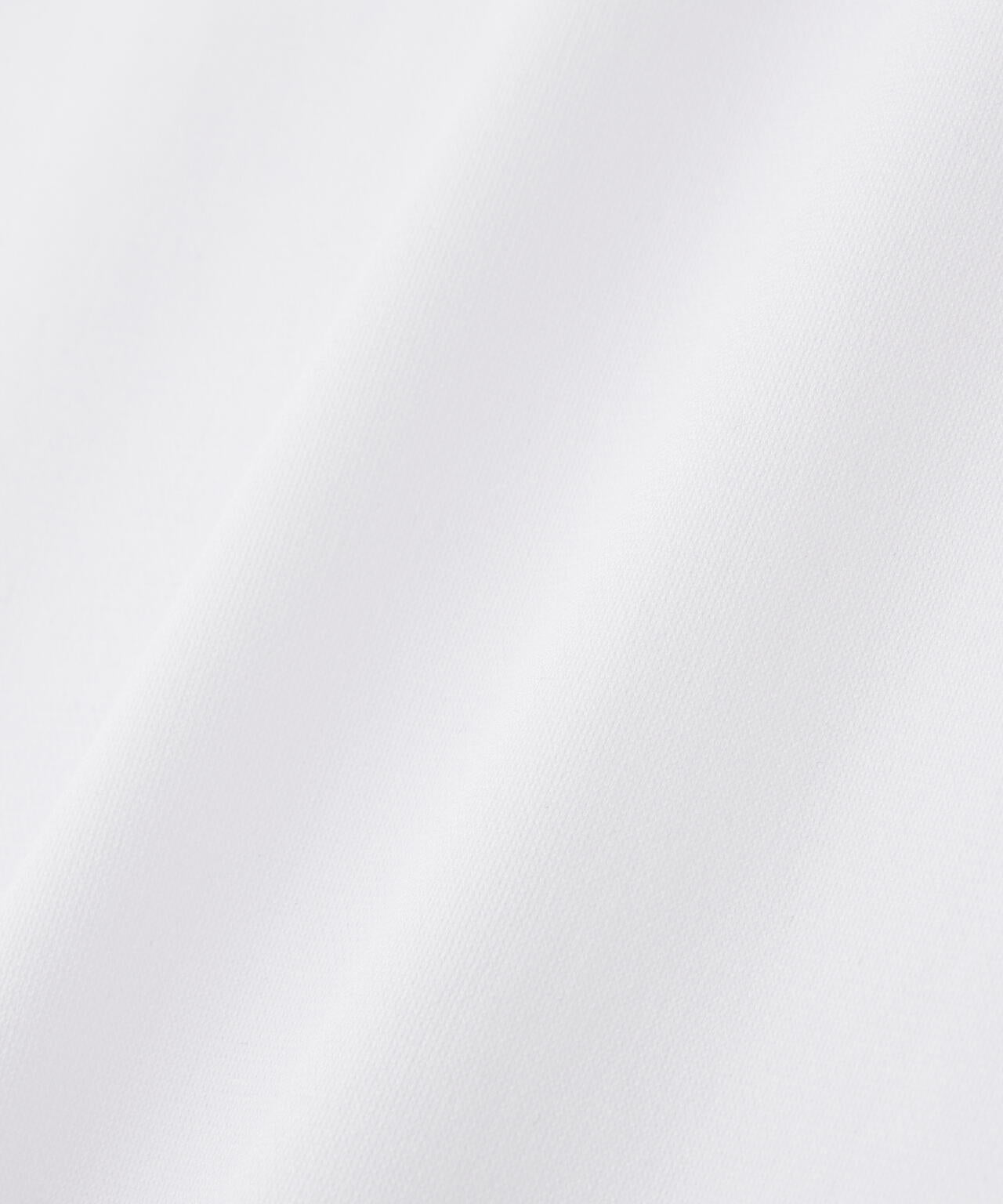 天竺ポンチ五分袖モックネック