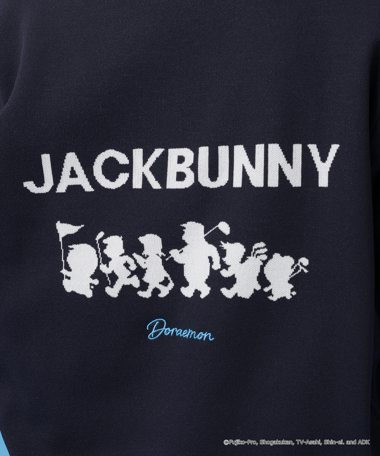 【ドラえもん】ダブルジャガードクルーネックニットプルオーバー