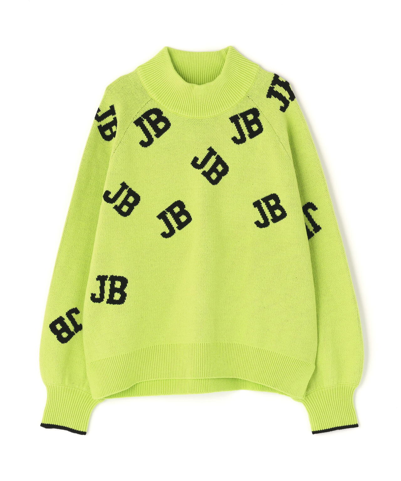 カジュアルモックネックニットプルオーバー