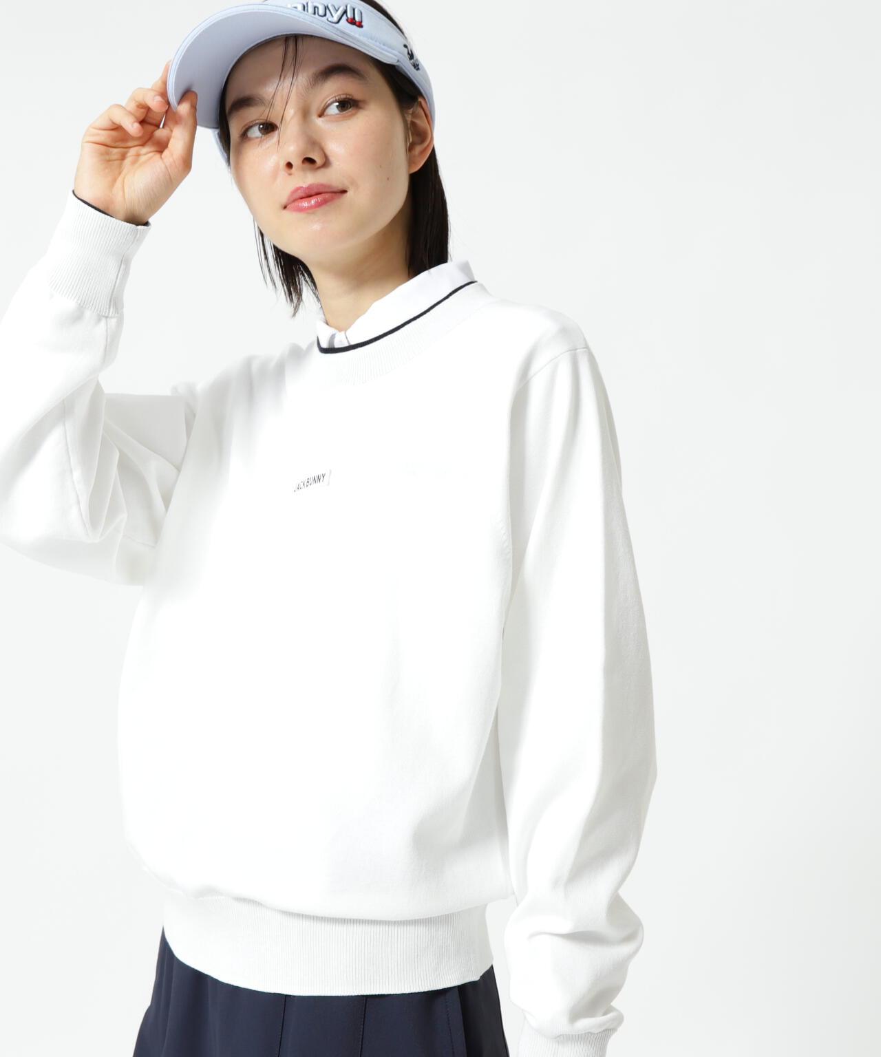 16Gクルーネックニットプルオーバー