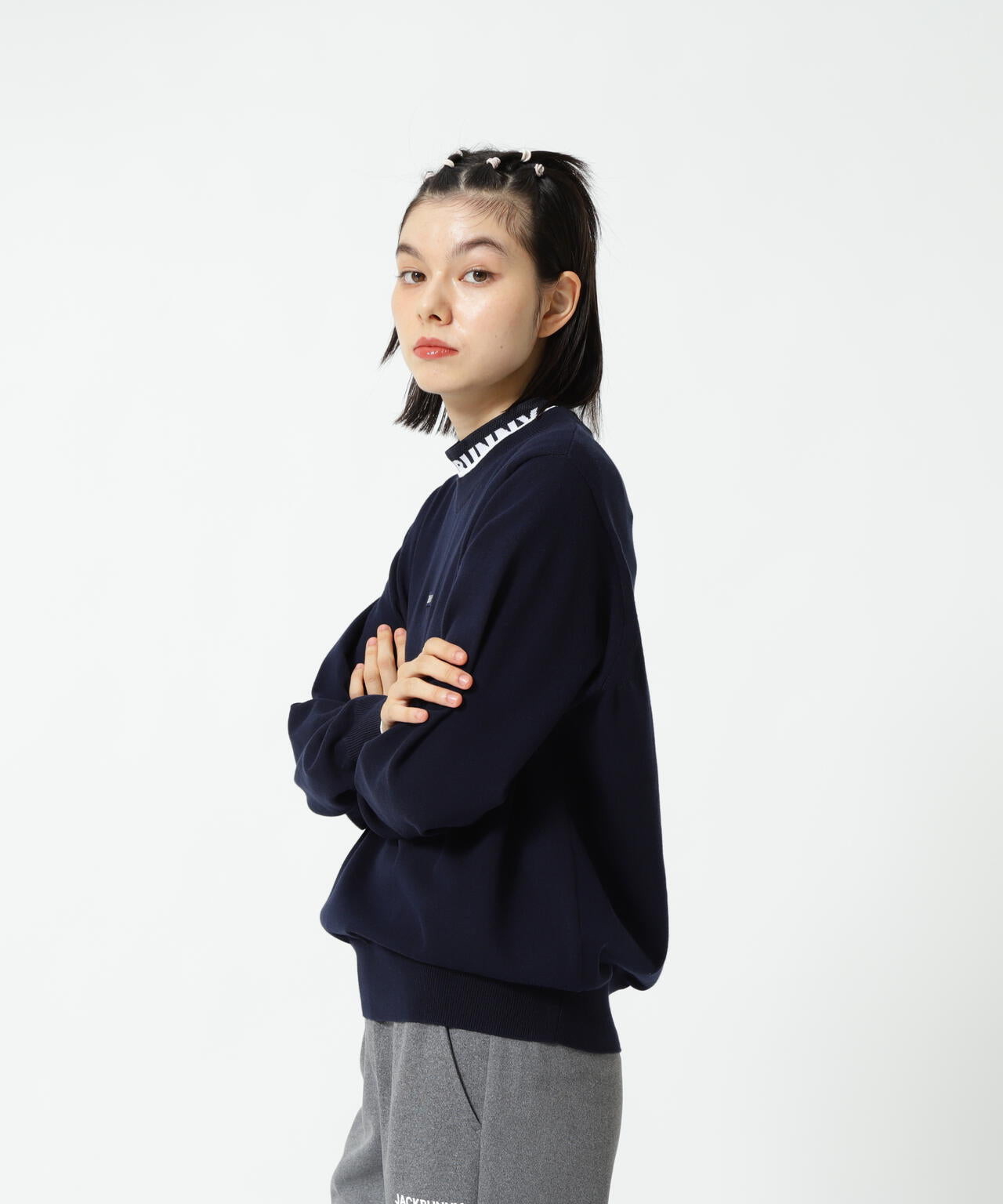 16Gクルーネックニットプルオーバー