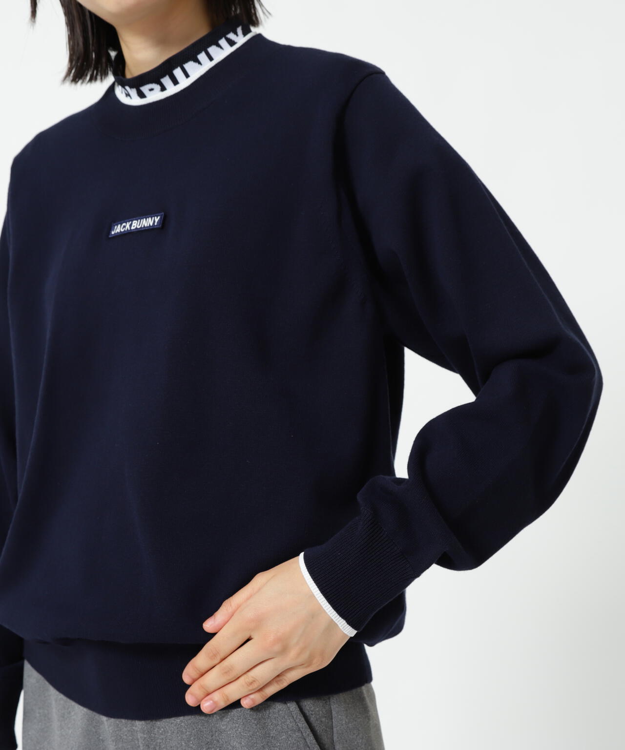 16Gクルーネックニットプルオーバー