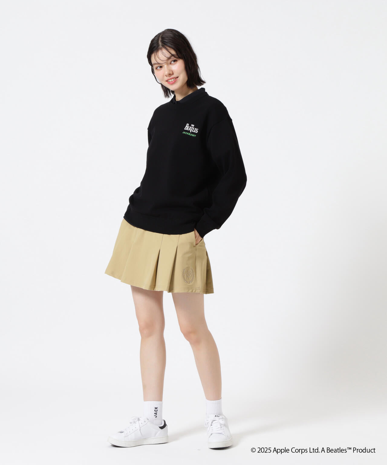 【The BEATLES ×Jack Bunny!!】長袖クルーネックニットプルオーバー