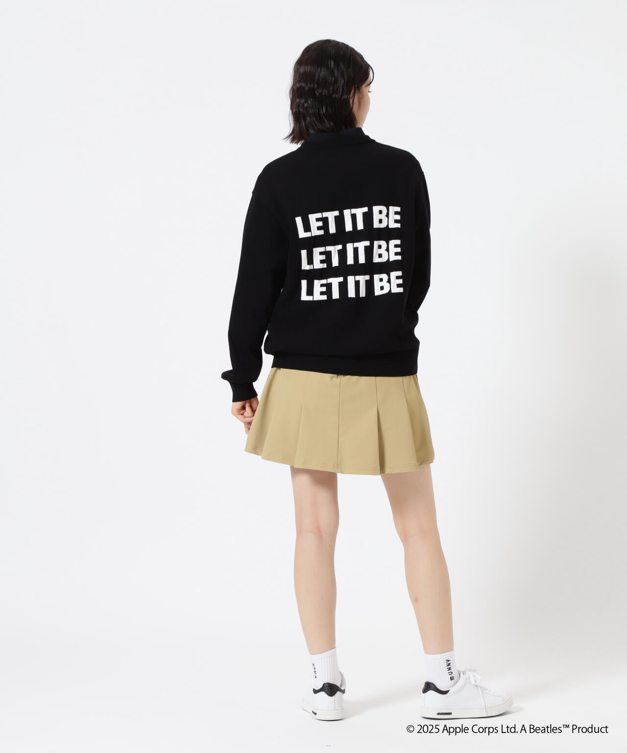 【The BEATLES ×Jack Bunny!!】長袖クルーネックニットプルオーバー