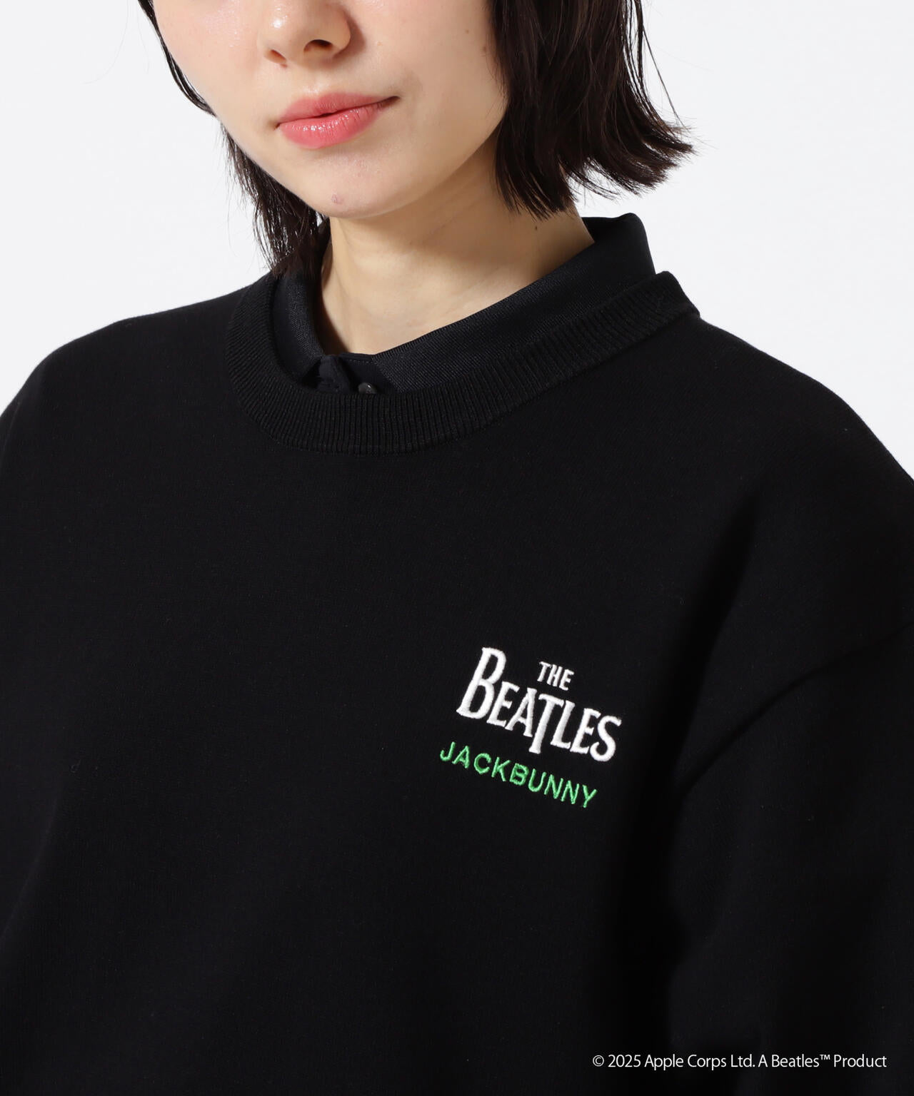 【The BEATLES ×Jack Bunny!!】長袖クルーネックニットプルオーバー