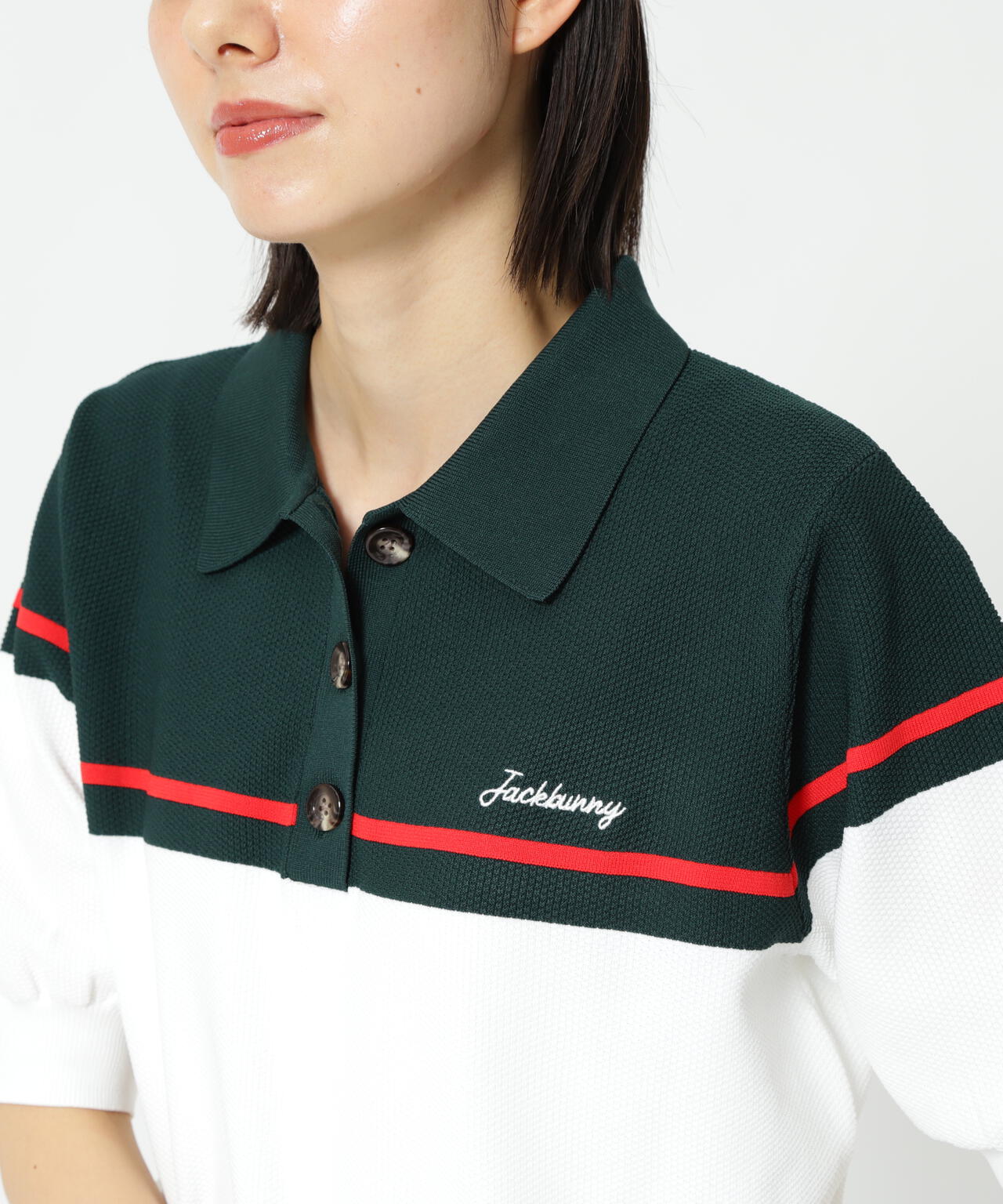 PE半袖ニットポロシャツ