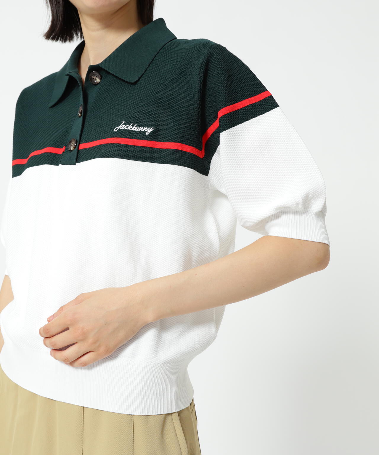 PE半袖ニットポロシャツ