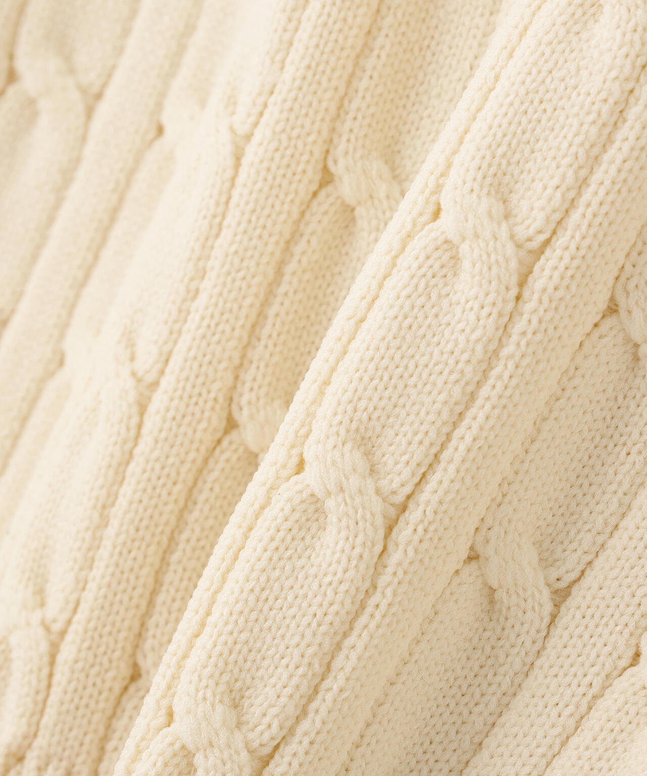 PEケーブル半袖モックネック