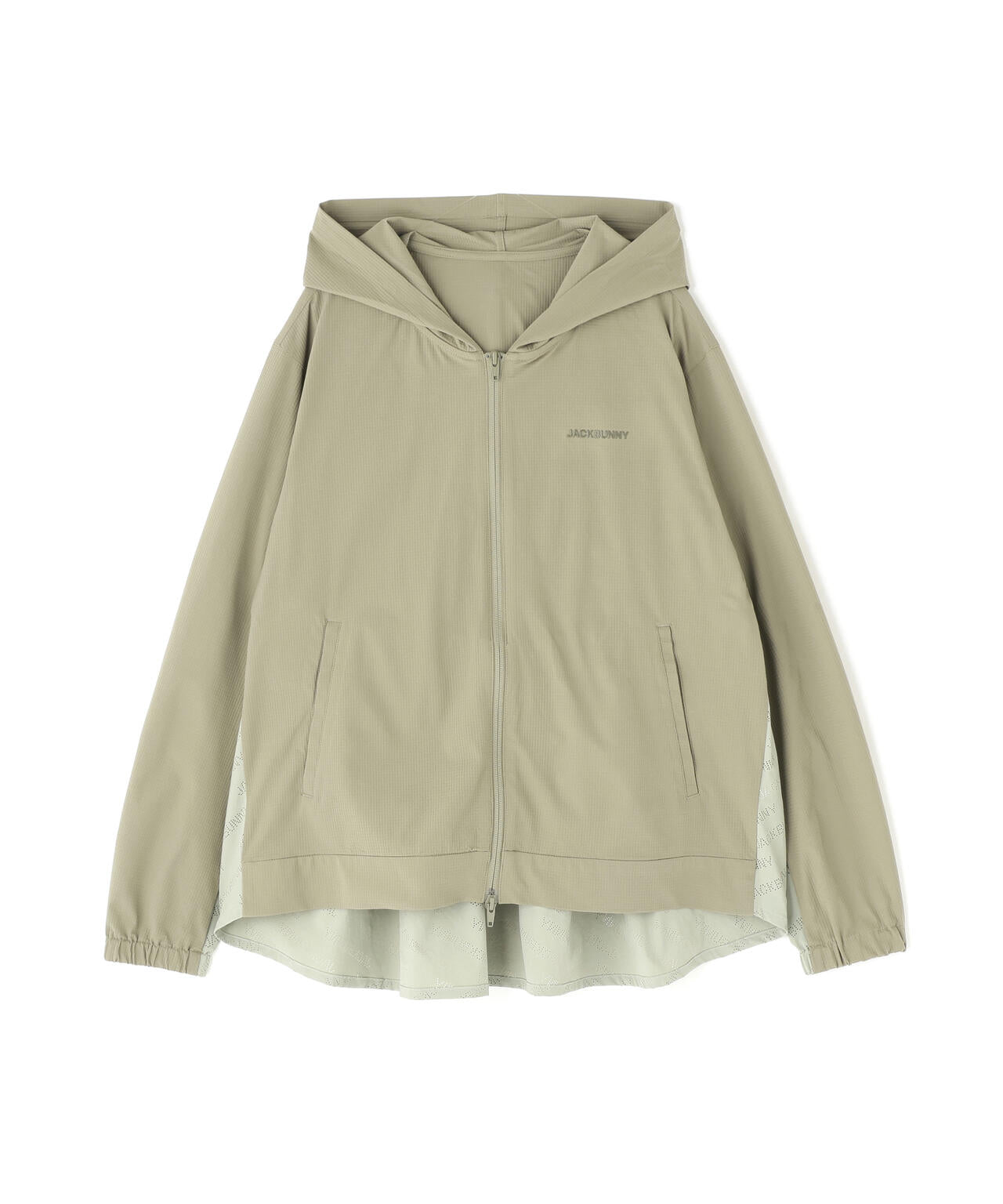 Pe×パンチングNyドッキングジップフーディ