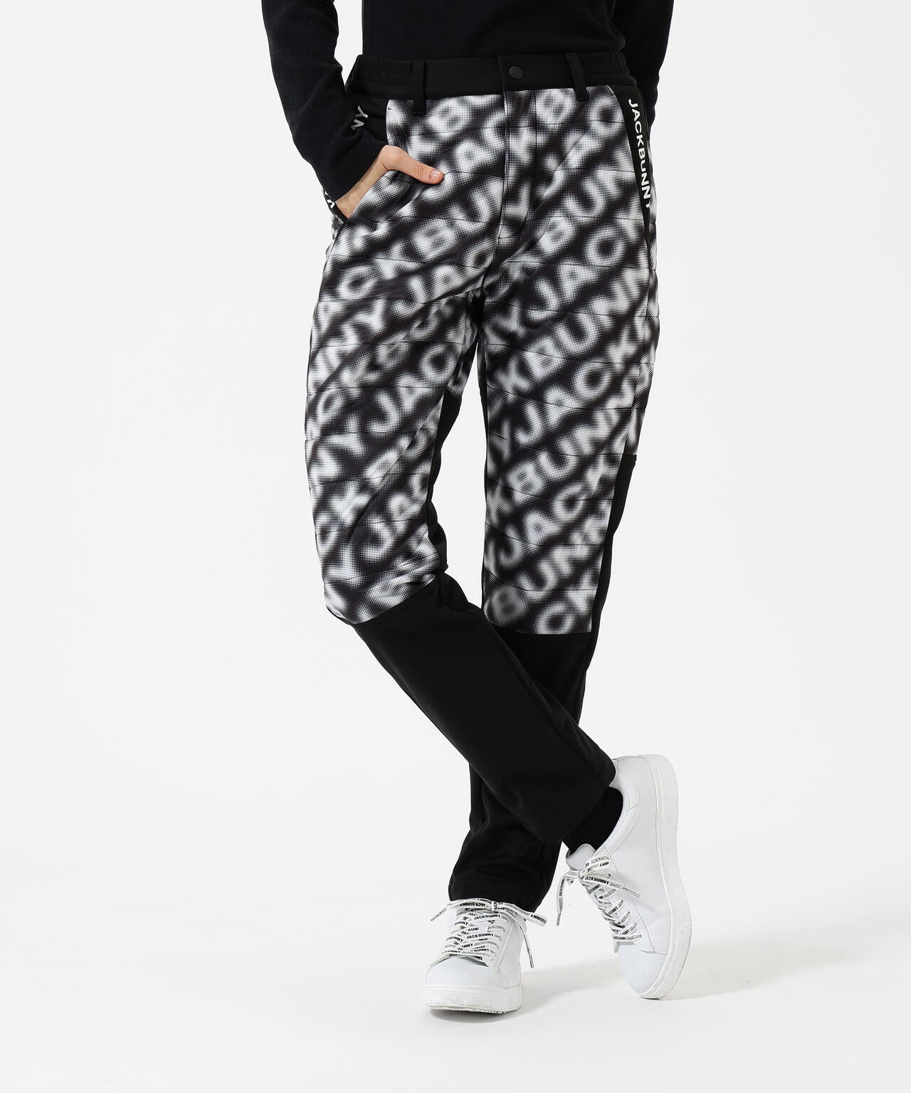 PEスムースラミネート中綿ロングパンツ