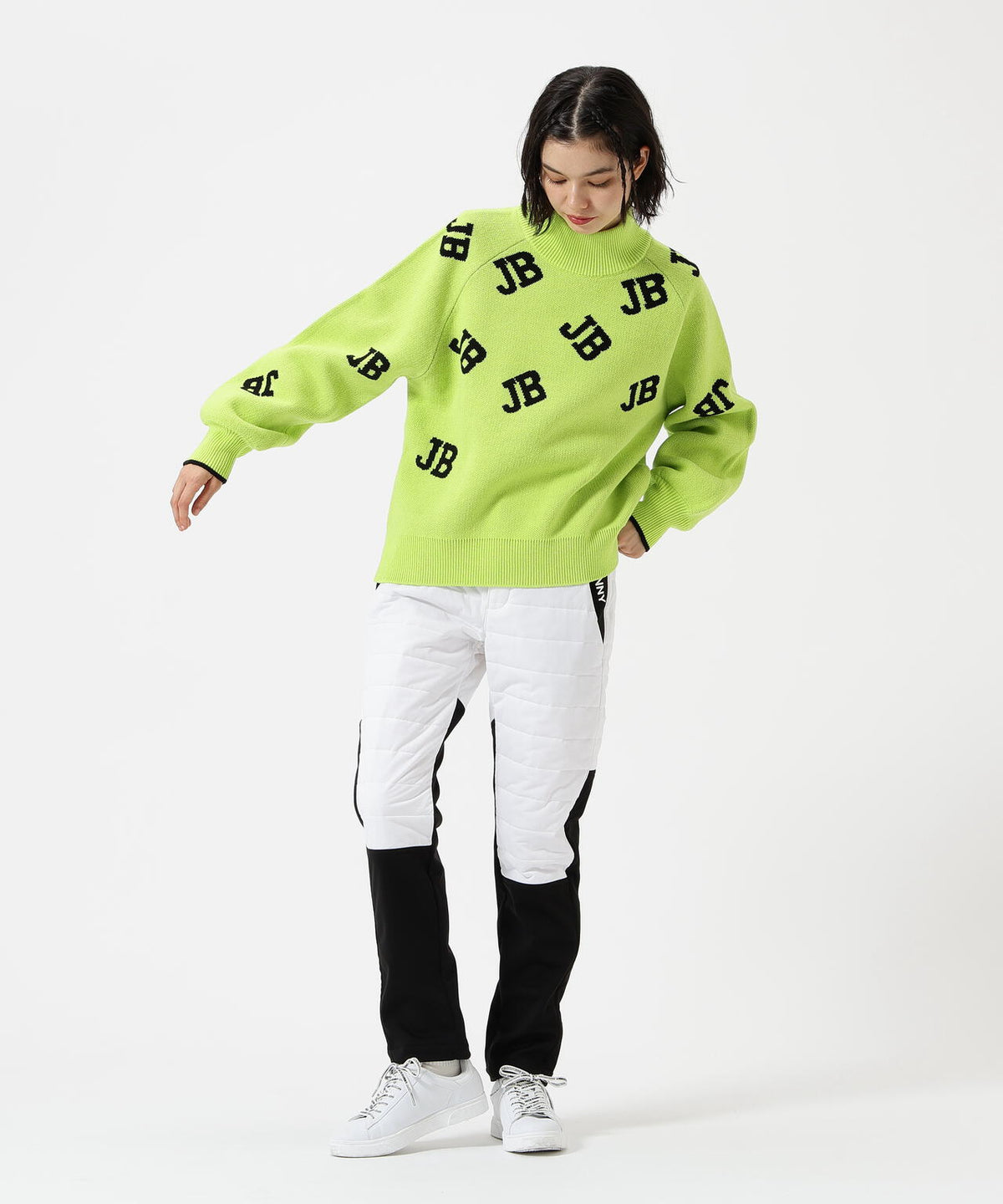 PEスムースラミネート中綿ロングパンツ