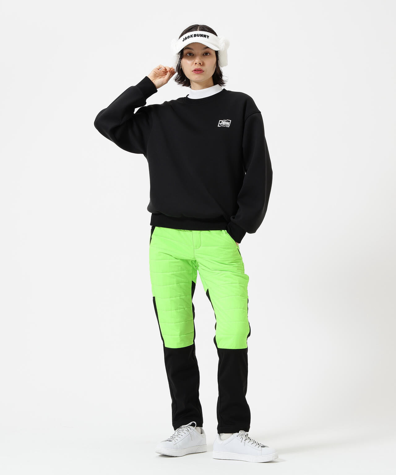 PEスムースラミネート中綿ロングパンツ