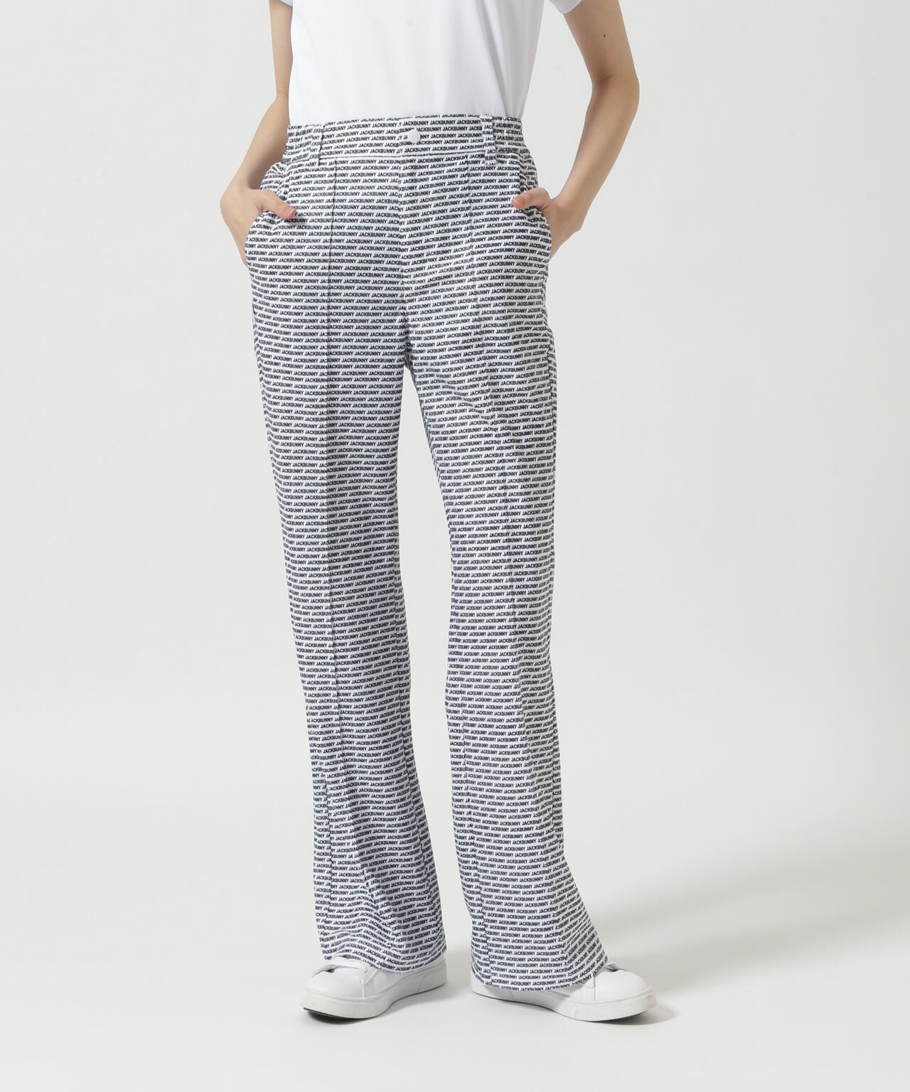 トリコットツイル 楽々美脚パンツ