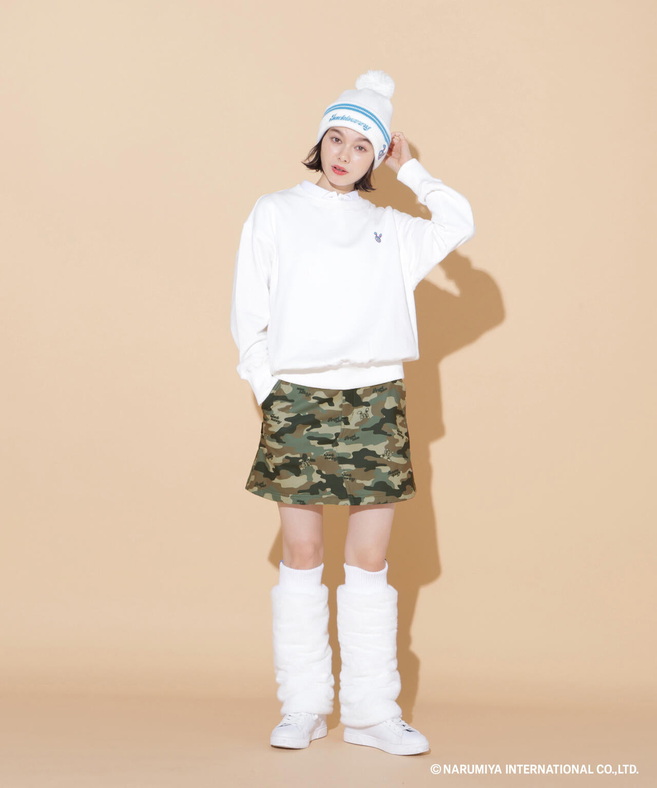 【一部店舗&公式オンライン限定】エンジェルブルーコラボカモフラ柄スカート