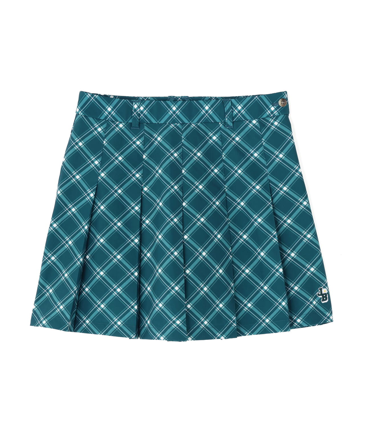 バイアスチェック吸水速乾プリーツスカート