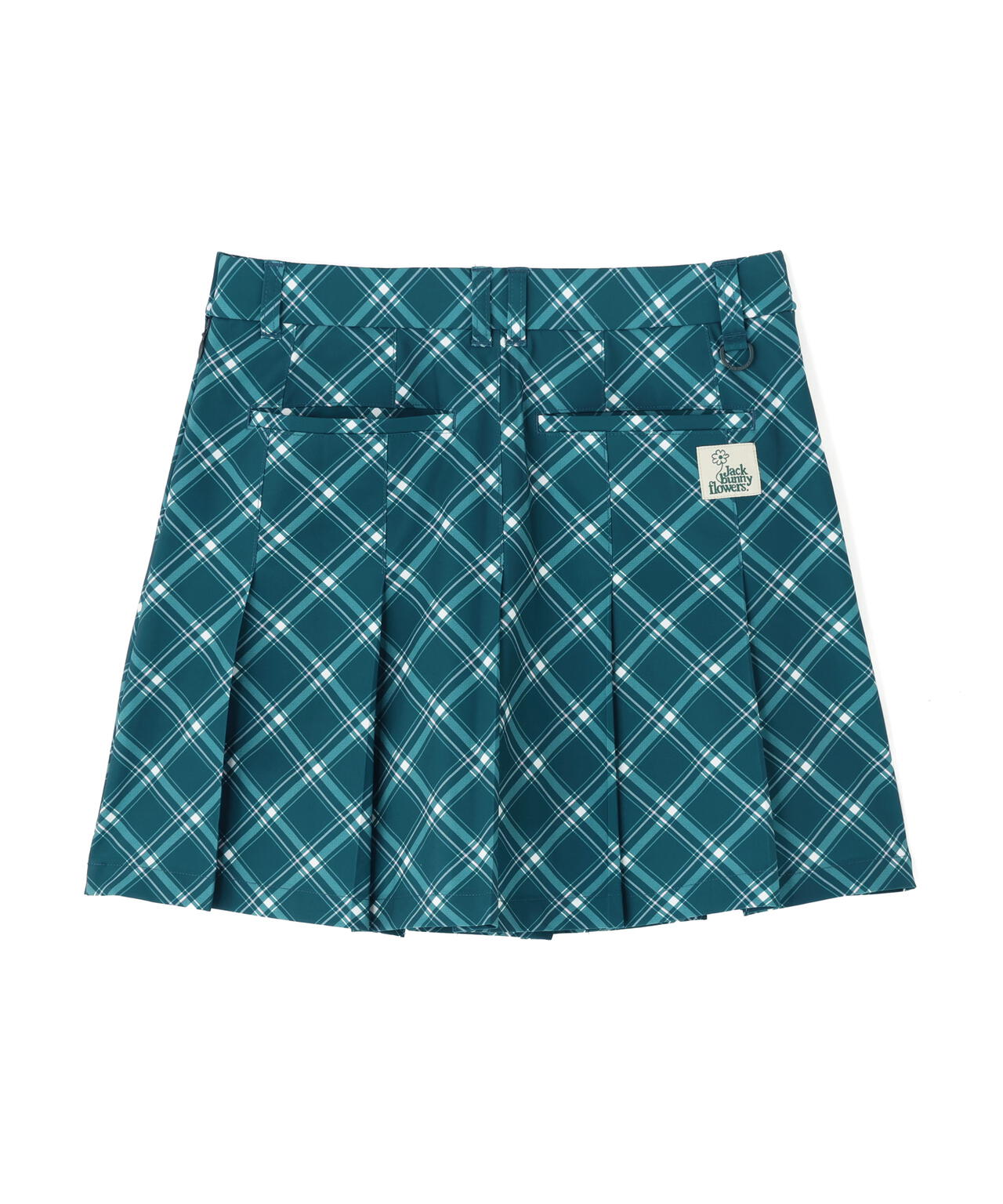 バイアスチェック吸水速乾プリーツスカート