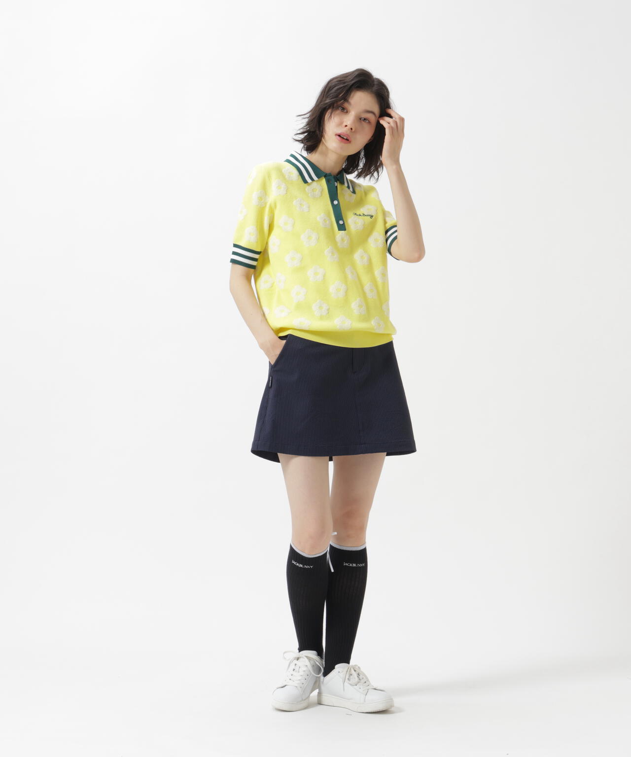 吸水速乾ストライプスカート