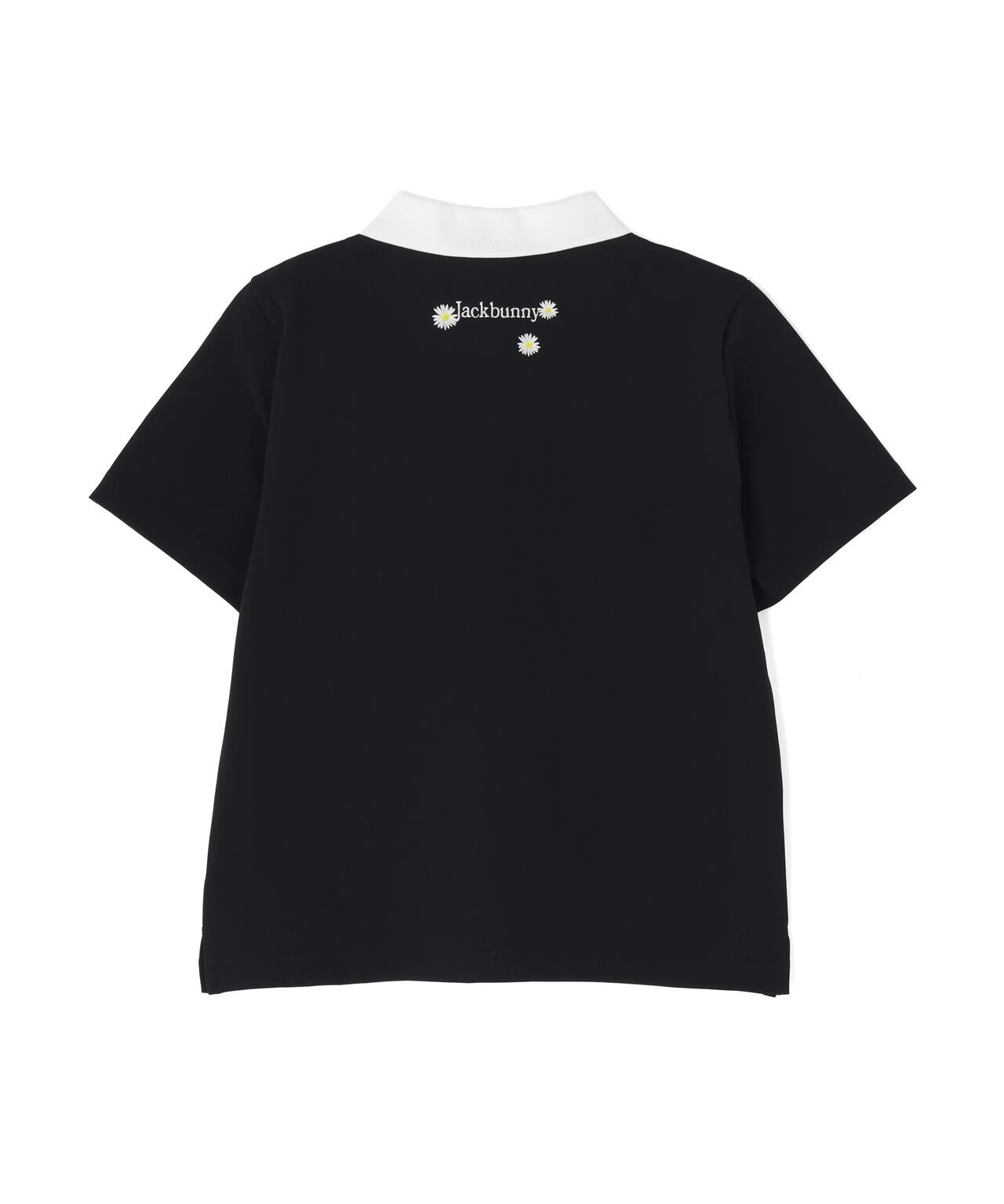 【CINEMA MONOTONE】グリッドストレッチFlower半袖ポロシャツ