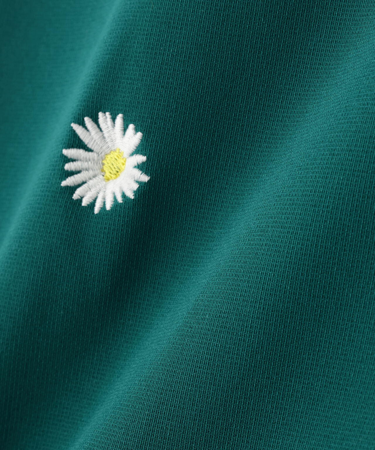 【CINEMA MONOTONE】グリッドストレッチFlower半袖ポロシャツ